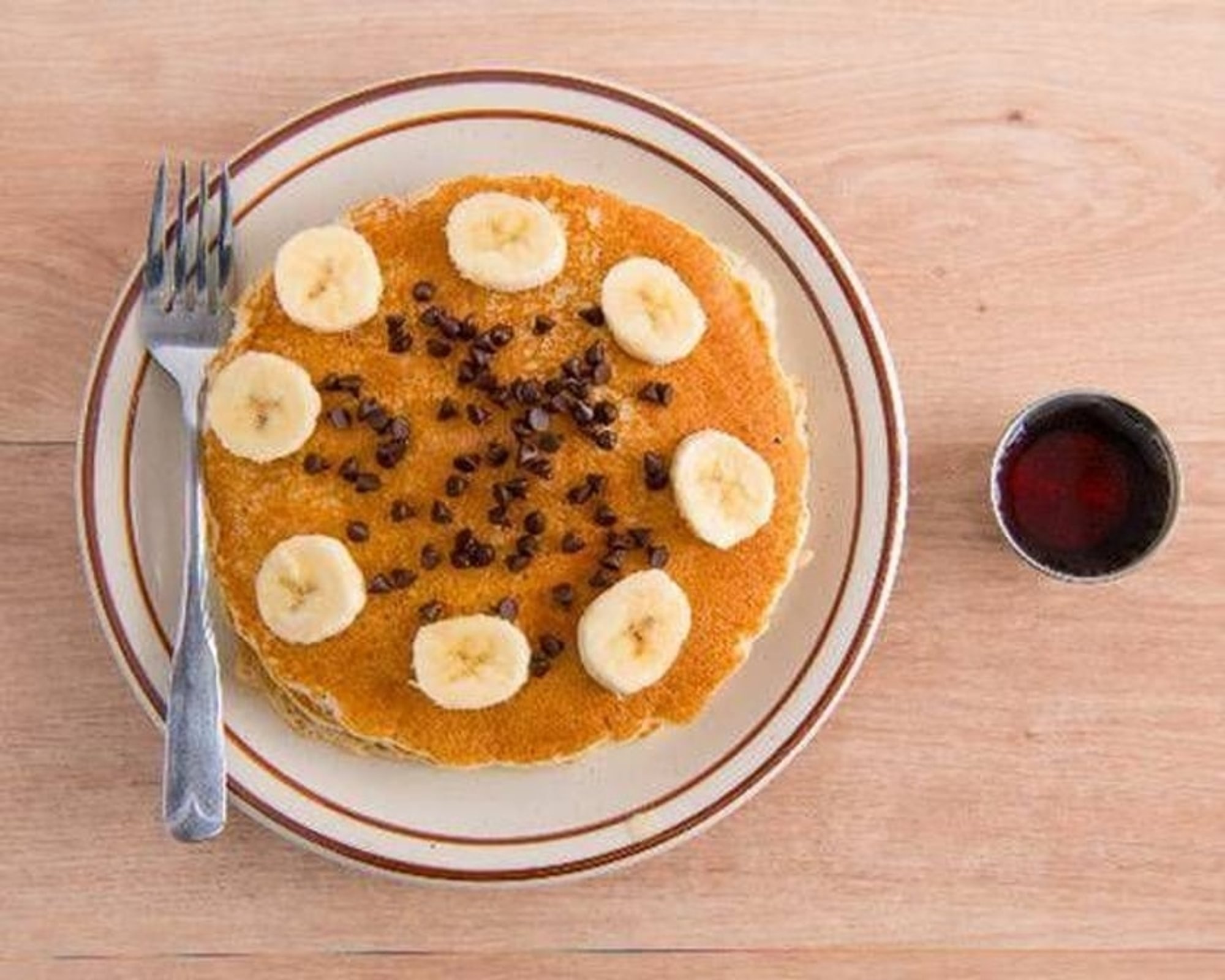 Choco Chip with Banana Pancakes