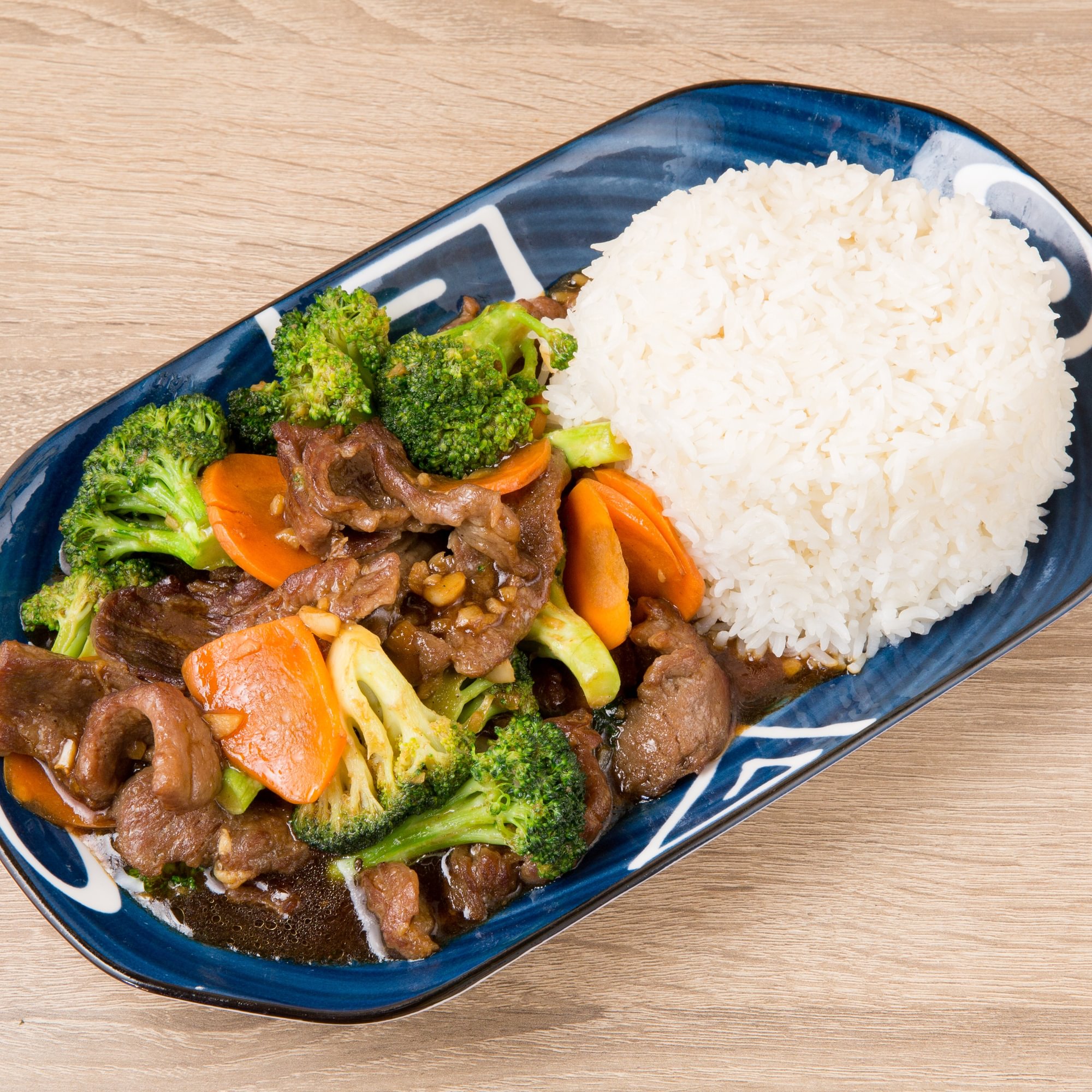 Beef Broccoli Over Rice