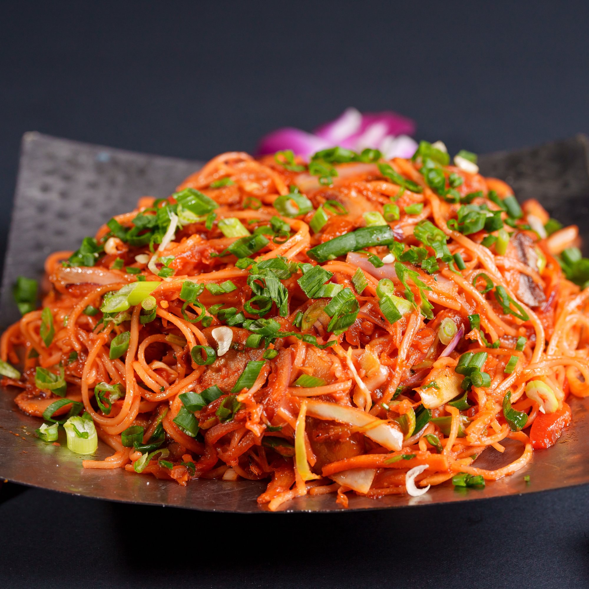 Mushroom Schezwan Noodles