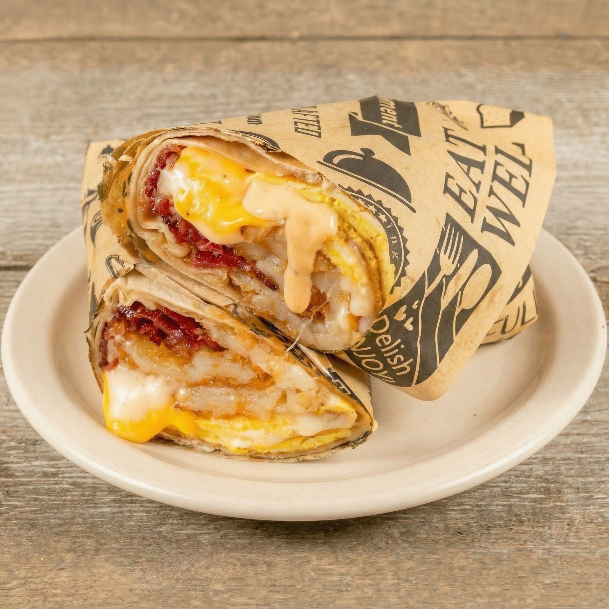 Three-Cheese Burrito