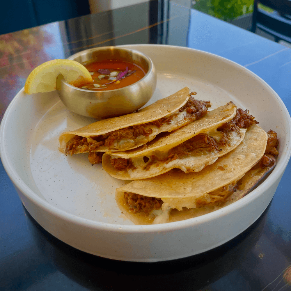 Achari Birria Tacos