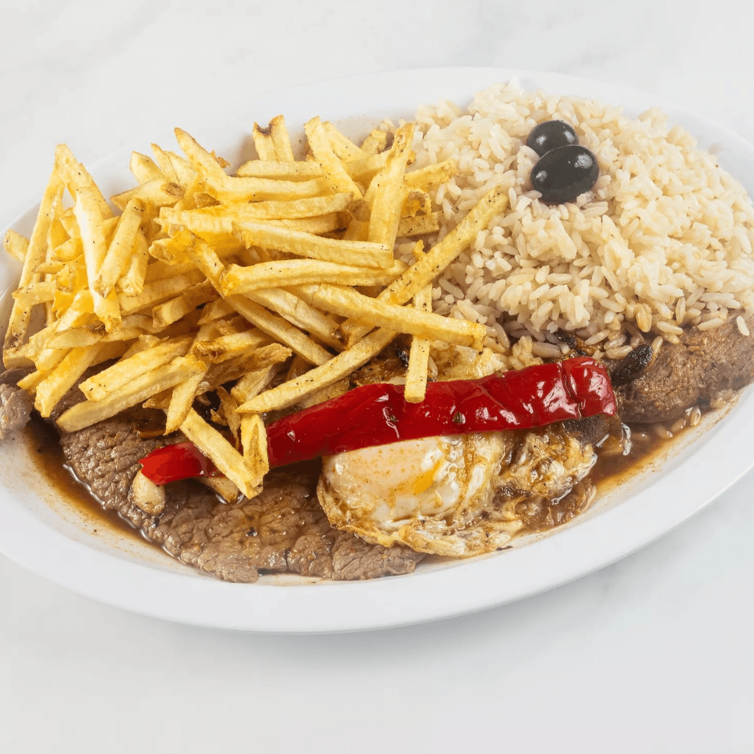 Portuguese steak plate