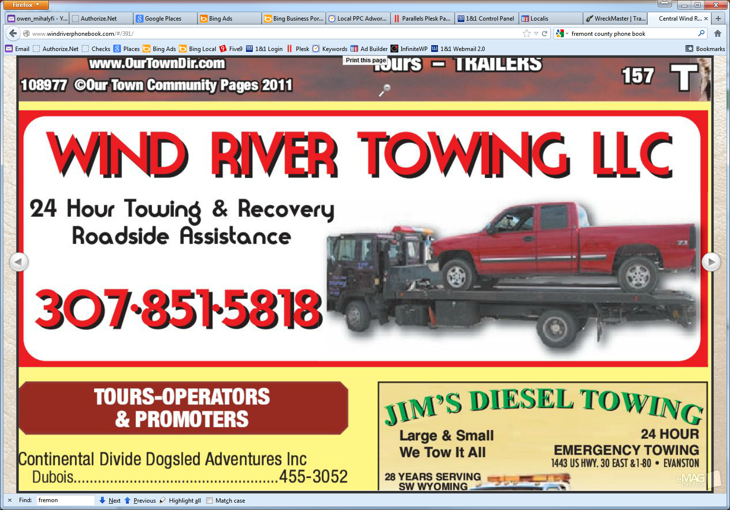 Wind River Towing LLC, 1306 S Federal Blvd, Riverton, WY MapQuest