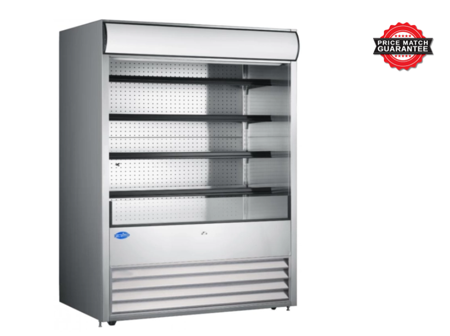 Zanduco 72" Grab-and-Go Open Refrigerated Floor Self-Serve Display Case with 1048L Capacity