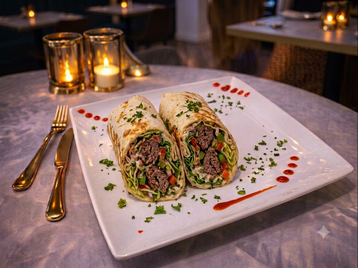Kafta Kabab Wrap