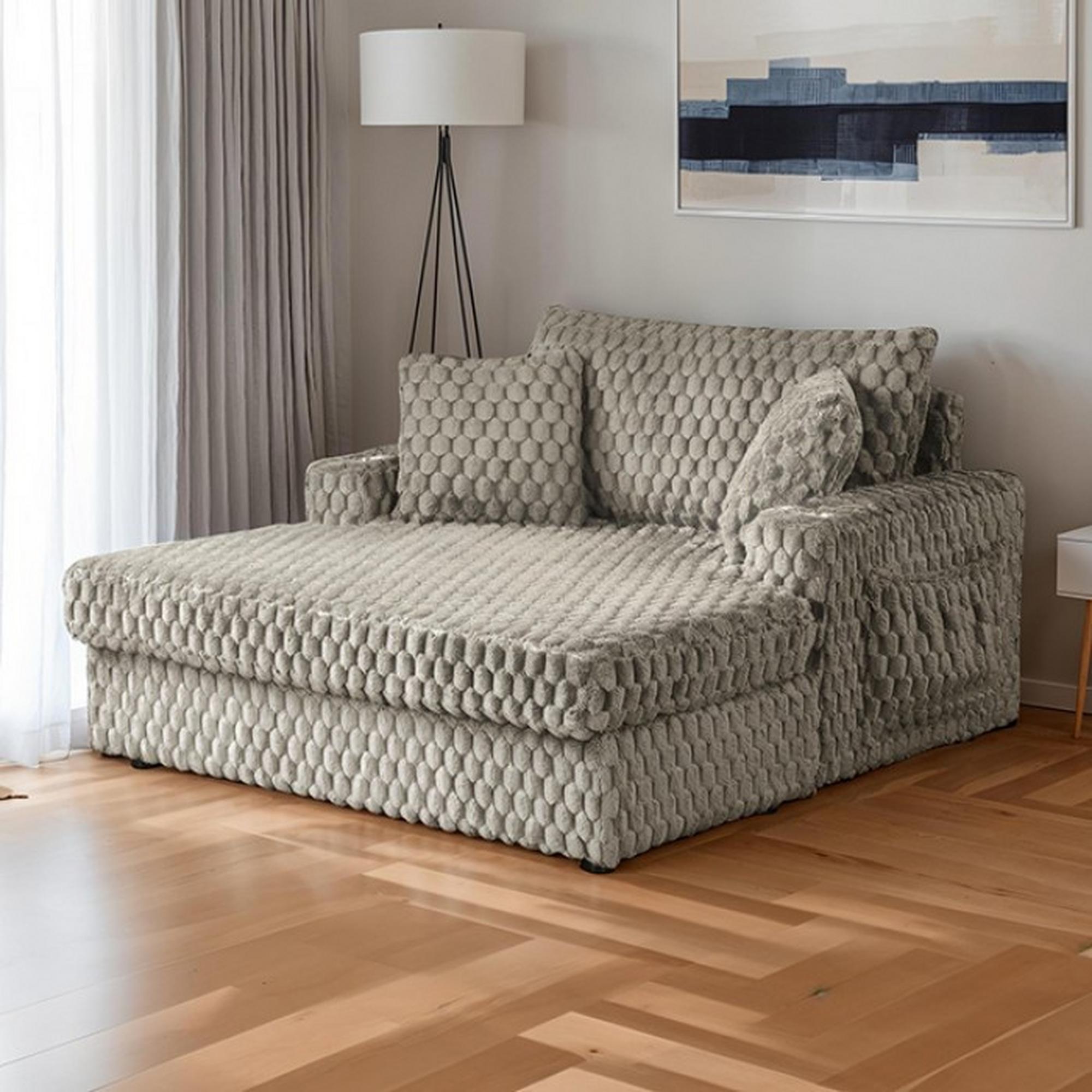 Ferryhill XL Chaise - Light Brown