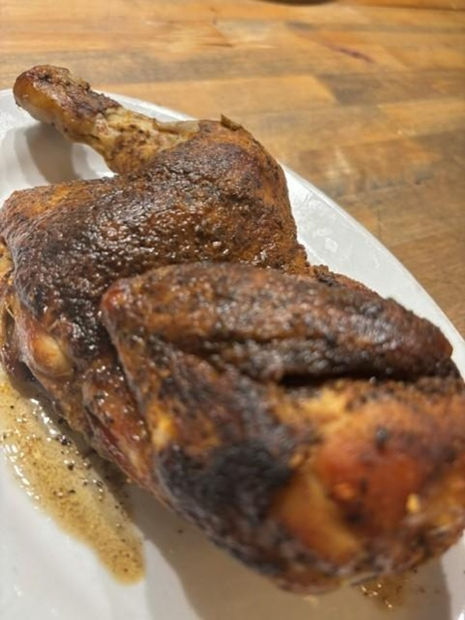 Smoked Half Chicken.
