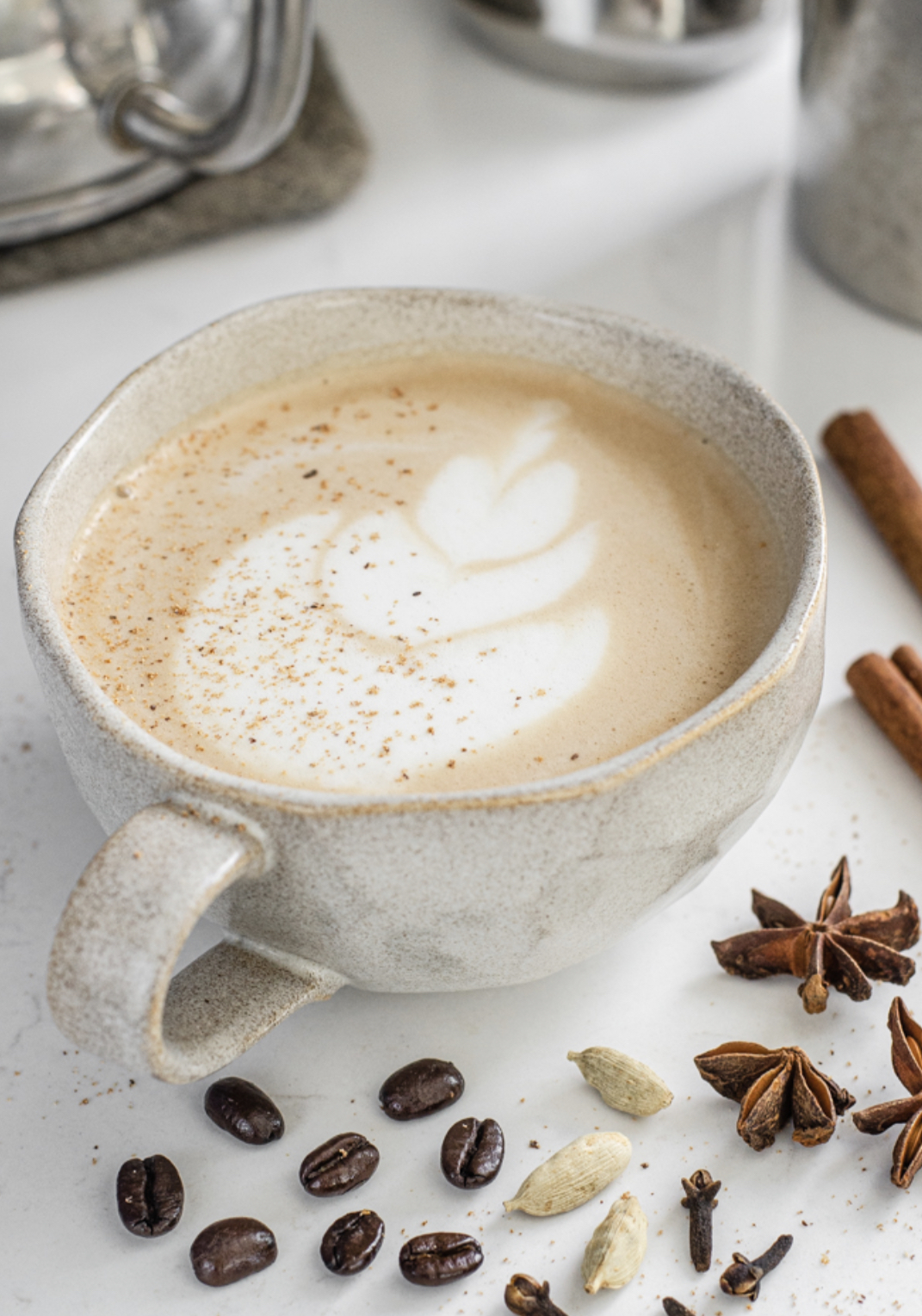 Om Shanti +Dirty Chai Latte+