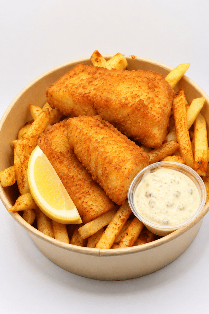 CRISPY FISH & CHIPS
