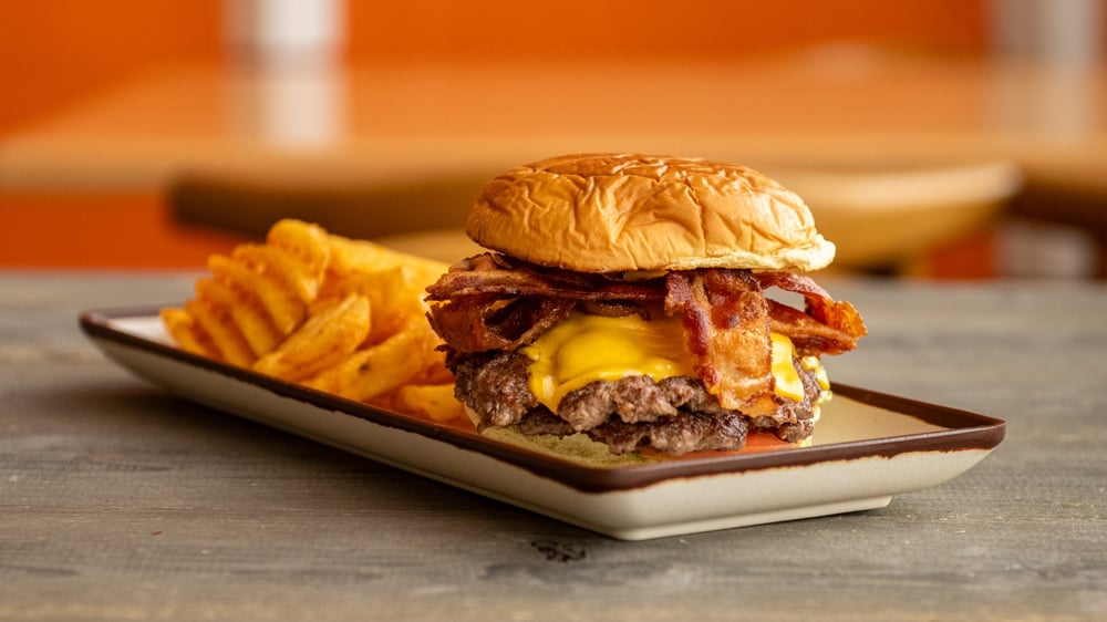 Bacon Cheeseburger with Side Fries