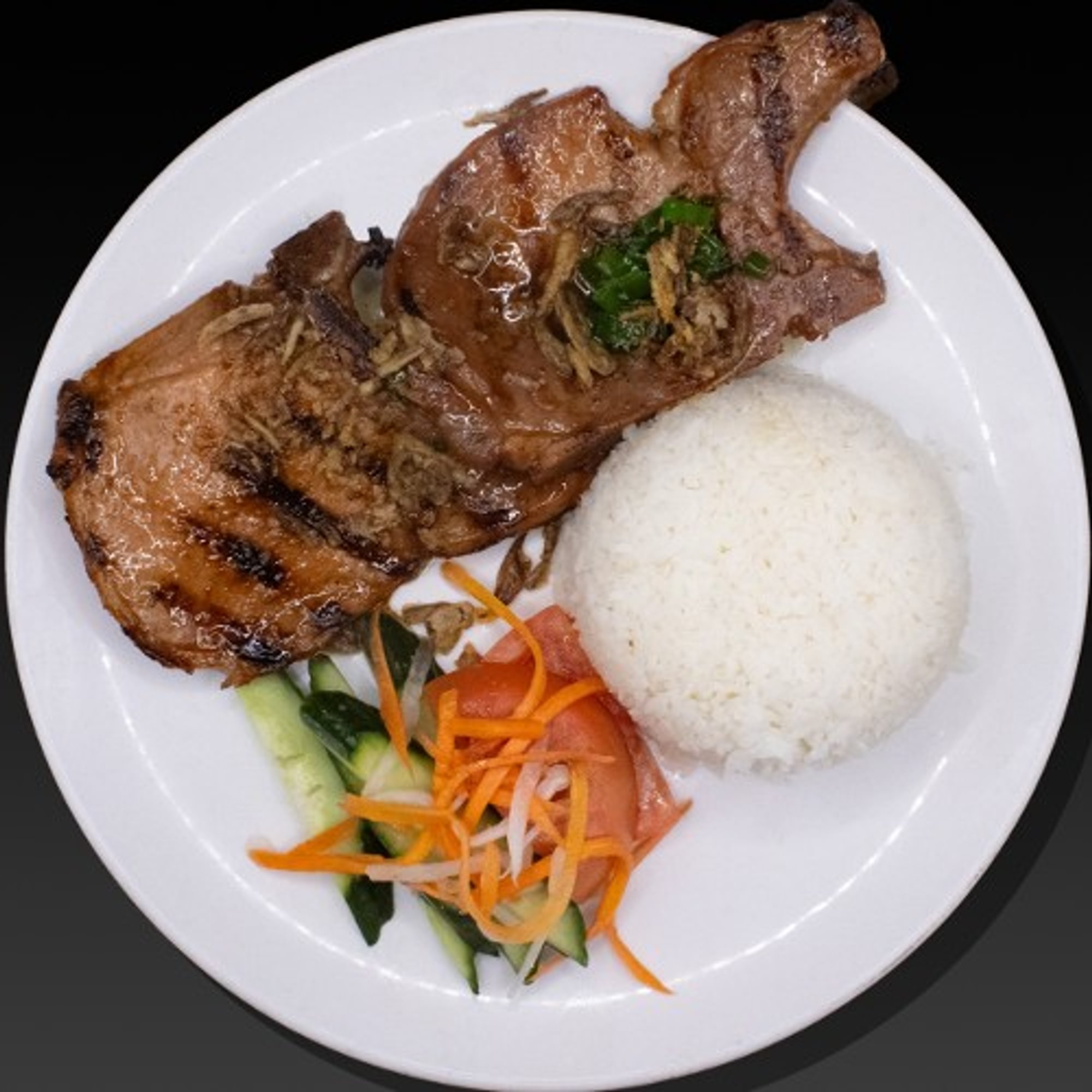 Grilled Pork Chop Rice Plate