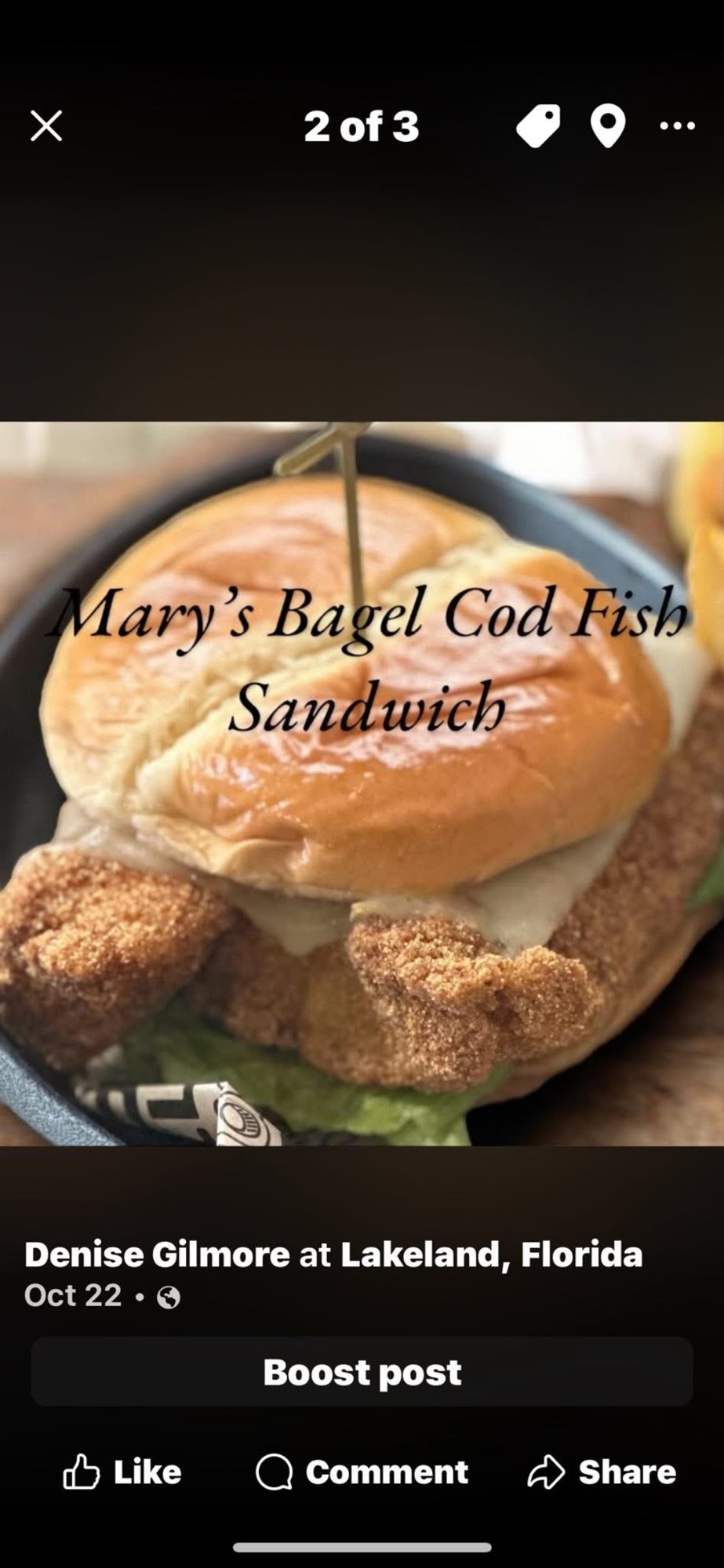 COD SANDWICH (Wed., Thurs., Friday only)