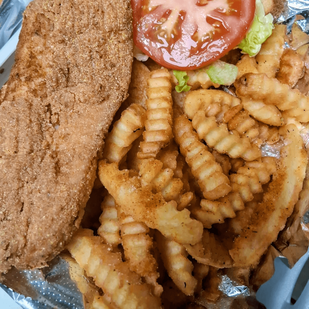 Flounder Fish Sandwich Basket