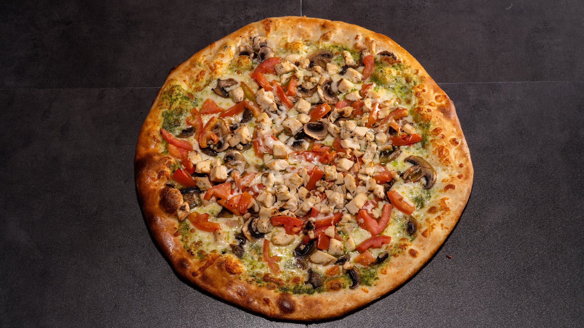 Pesto Chicken Pizza