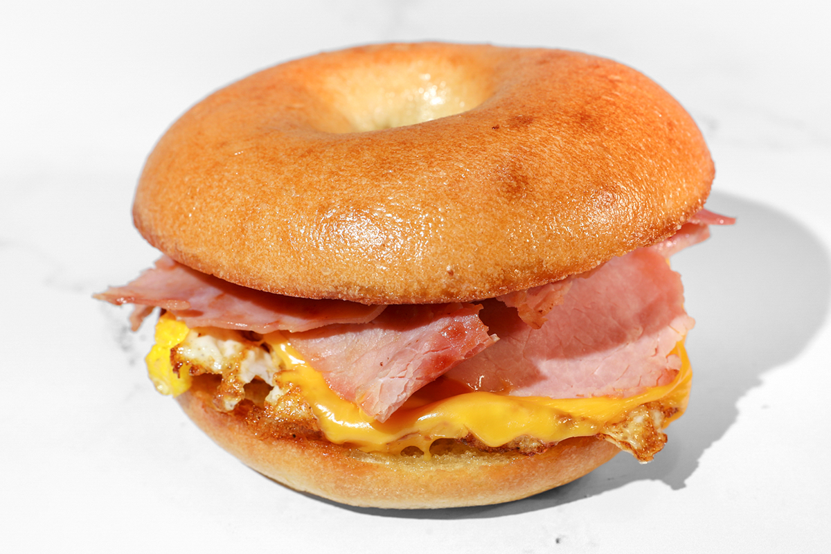 Ham, Egg & Cheese Bagel