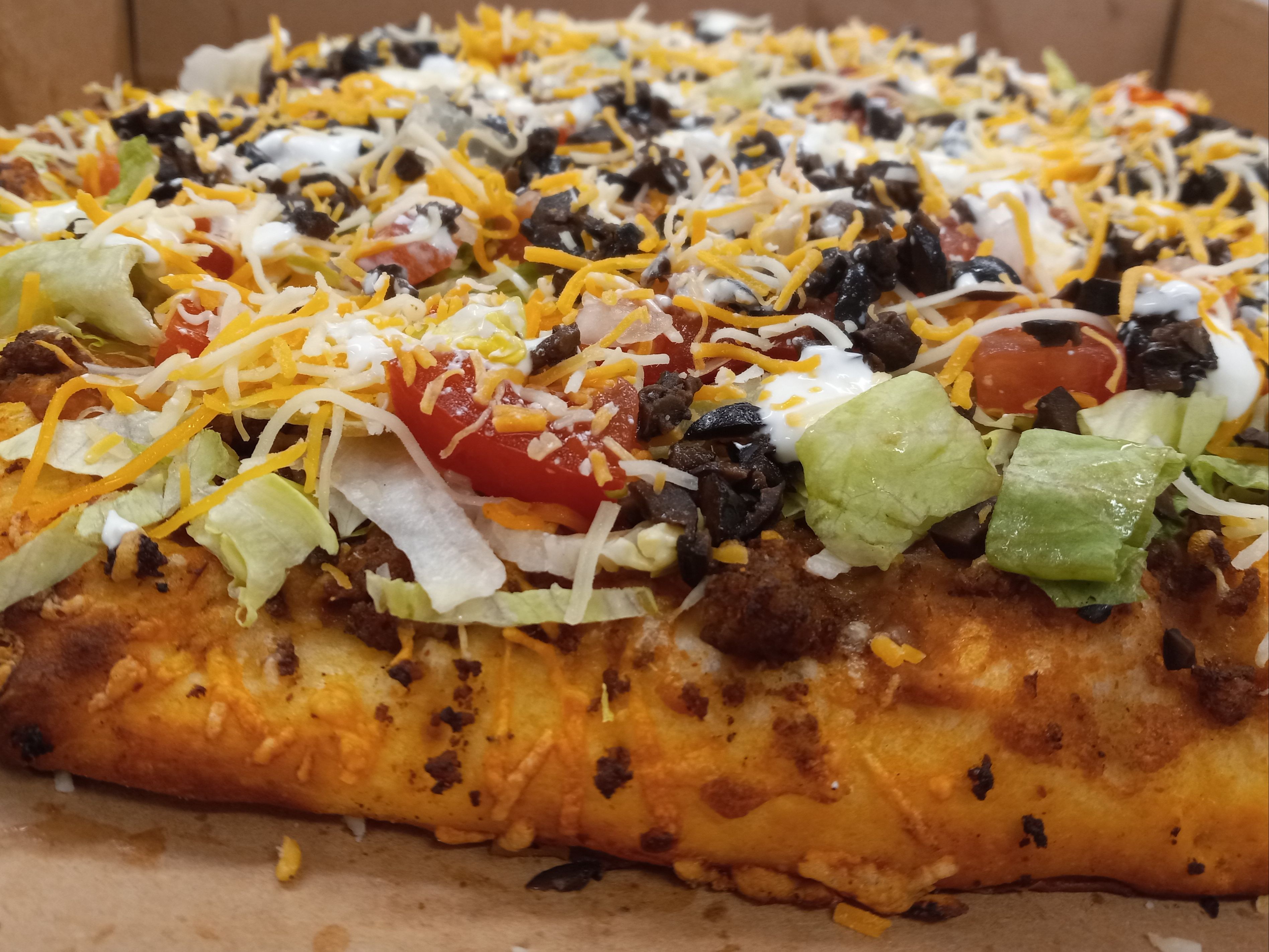 Dave's Custom Building Taco Pizza