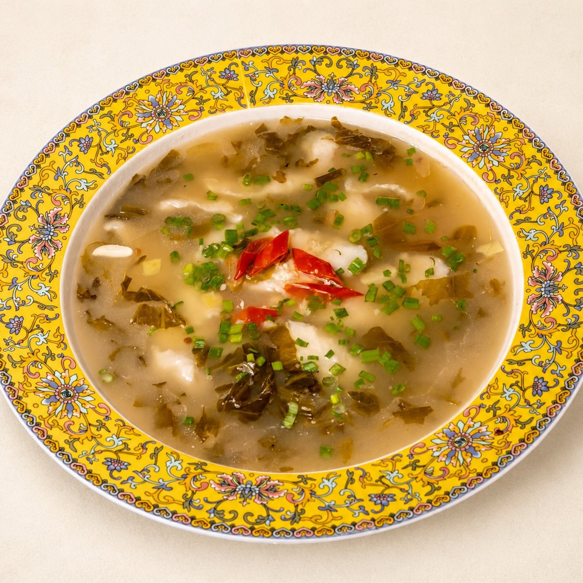 Boiled Fish with Pickled Cabbage and Chili / 酸菜鱼