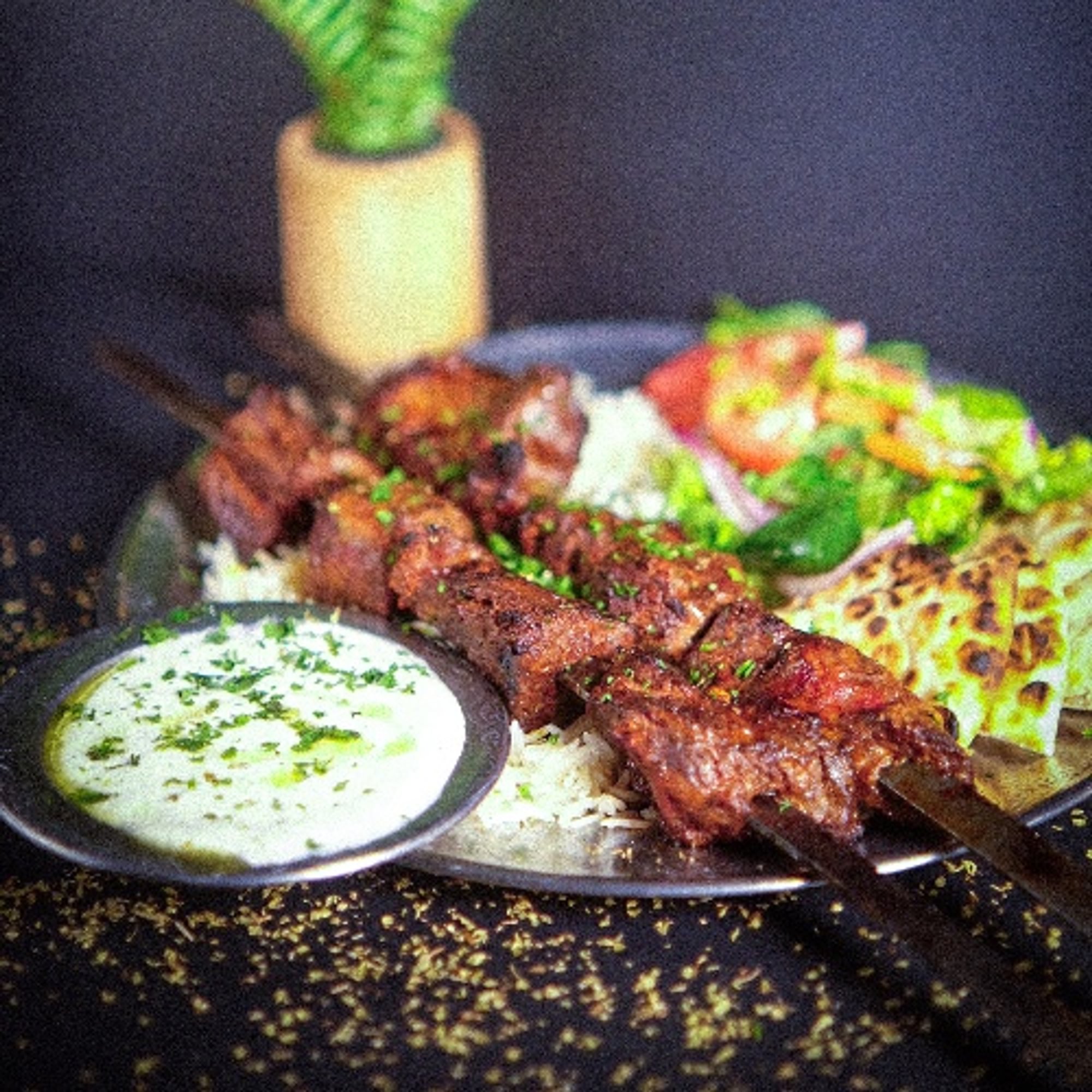 Beef Kebab Plate
