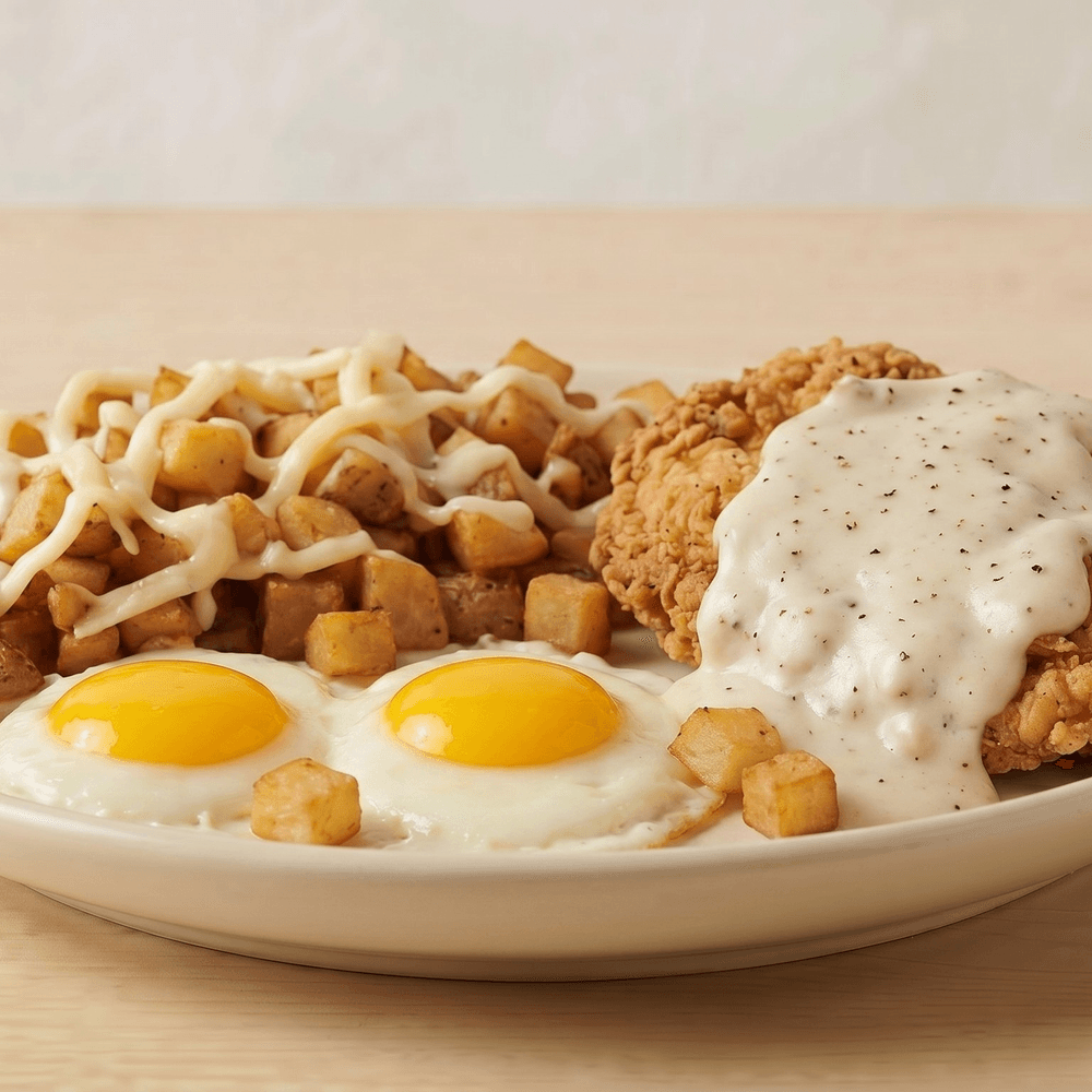 Chicken Fried Chicken & Eggs