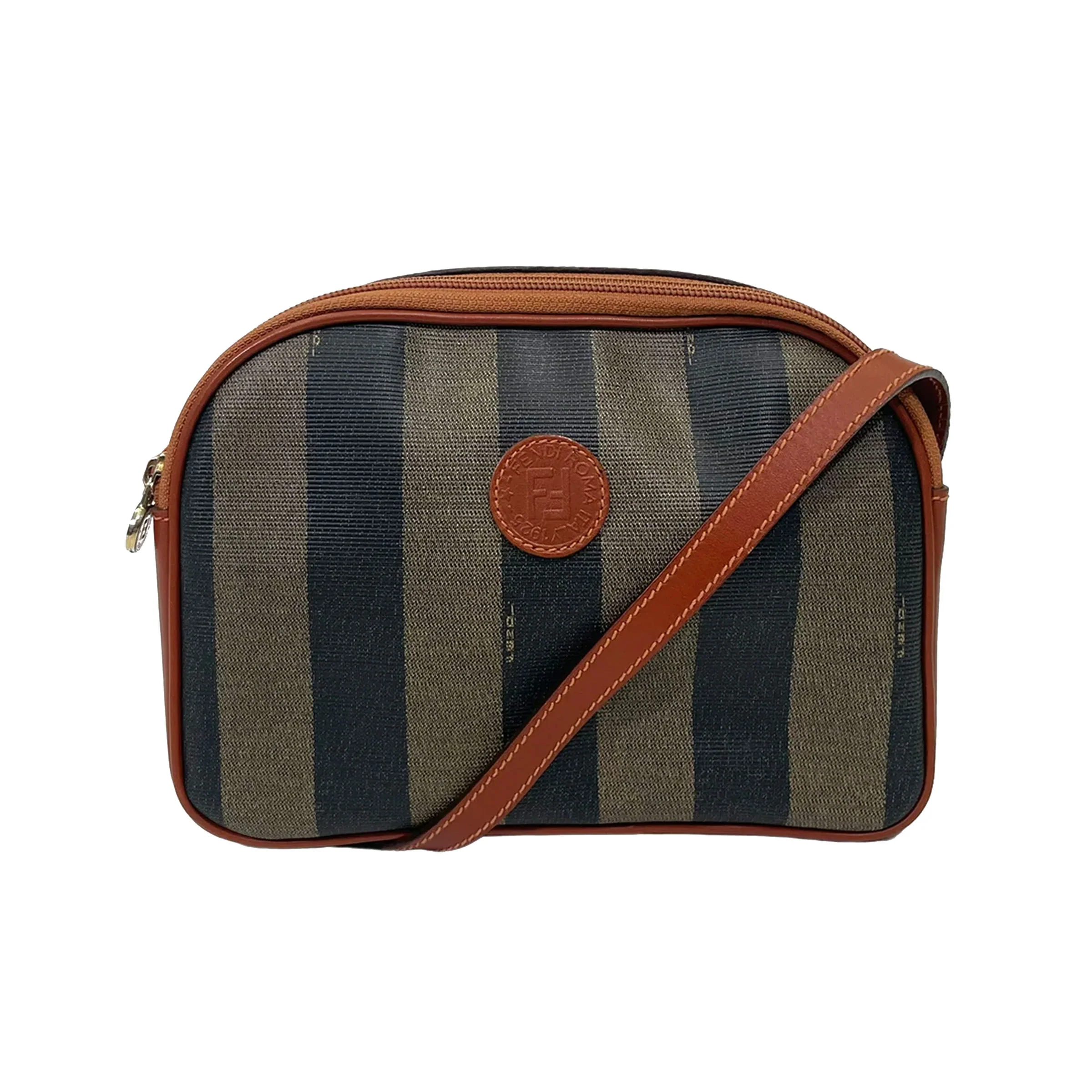 Pre-Loved Fendi Striped Crossbody Bag