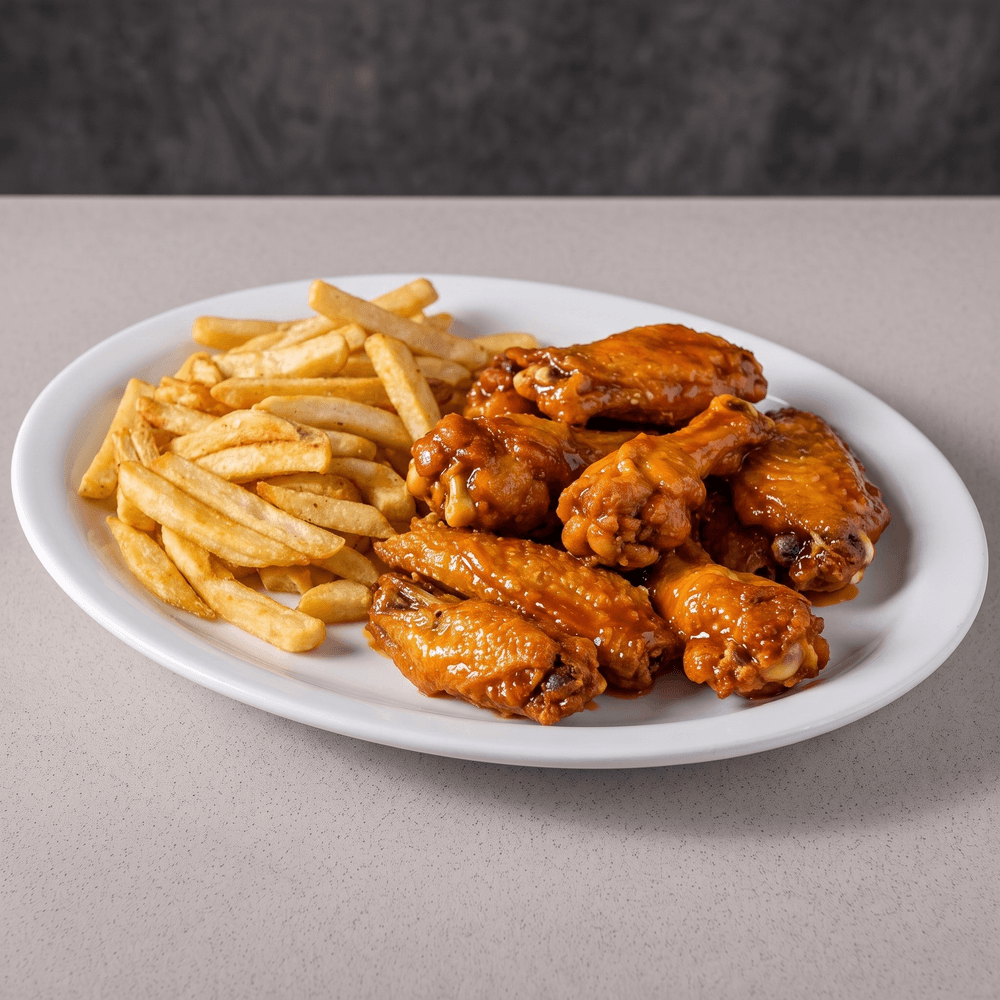 Buffalo Wings Platter with Fries