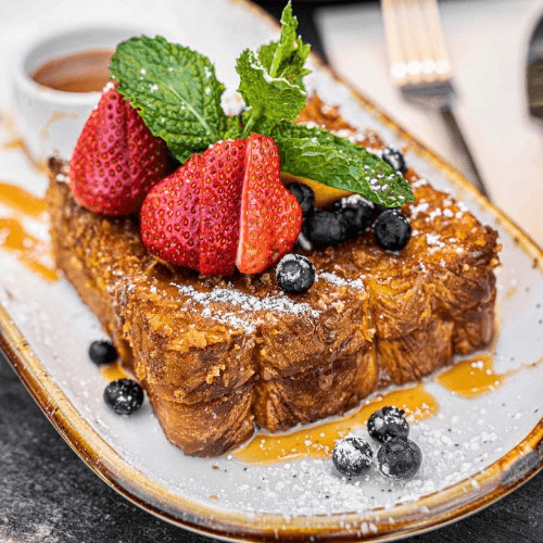 Blueberry Stuffed Crunch French Toast