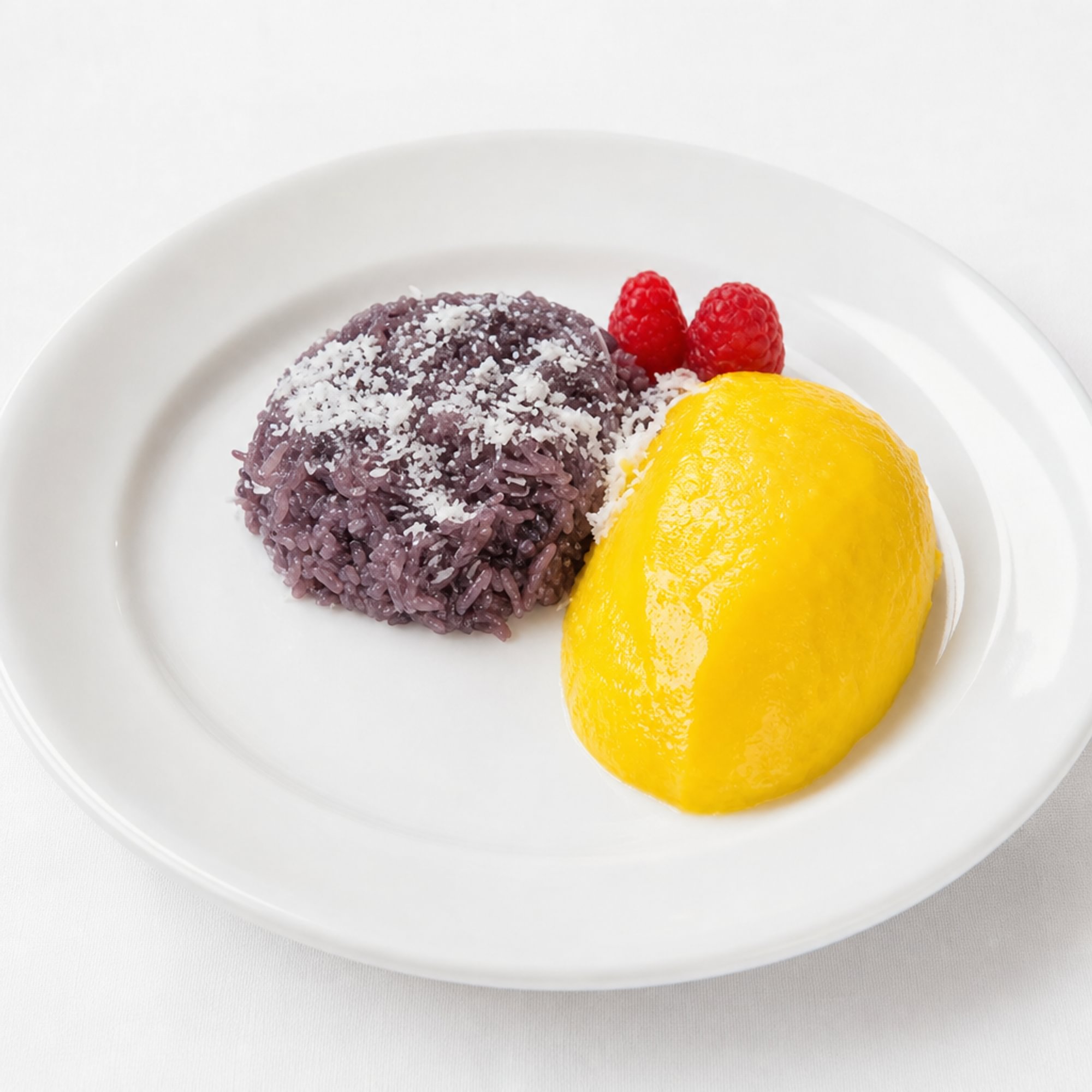 Purple Mango Coconut Sticky Rice