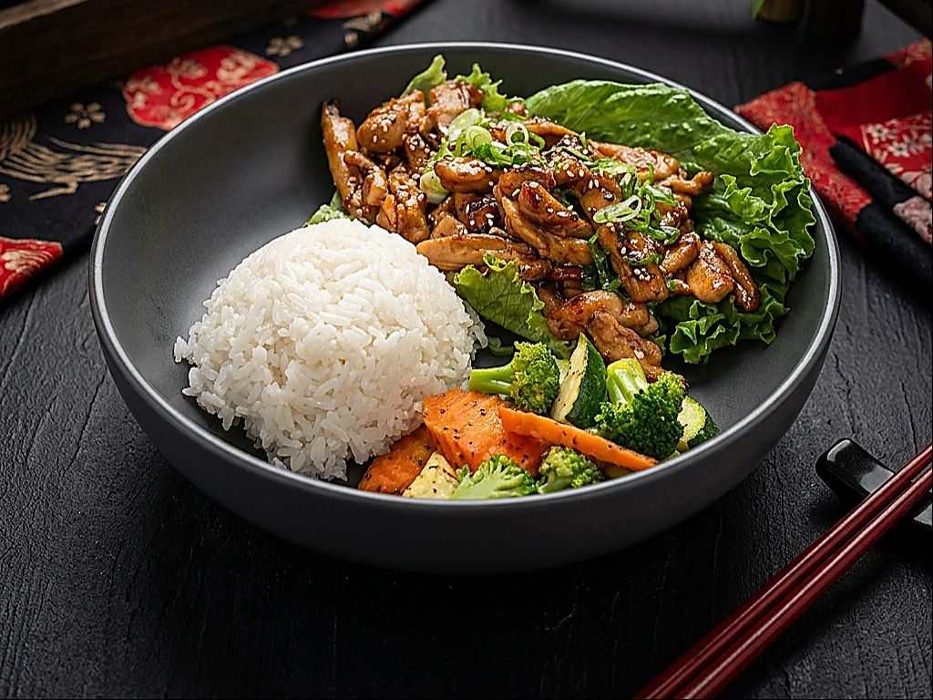 Chicken Teriyaki with Nigiri