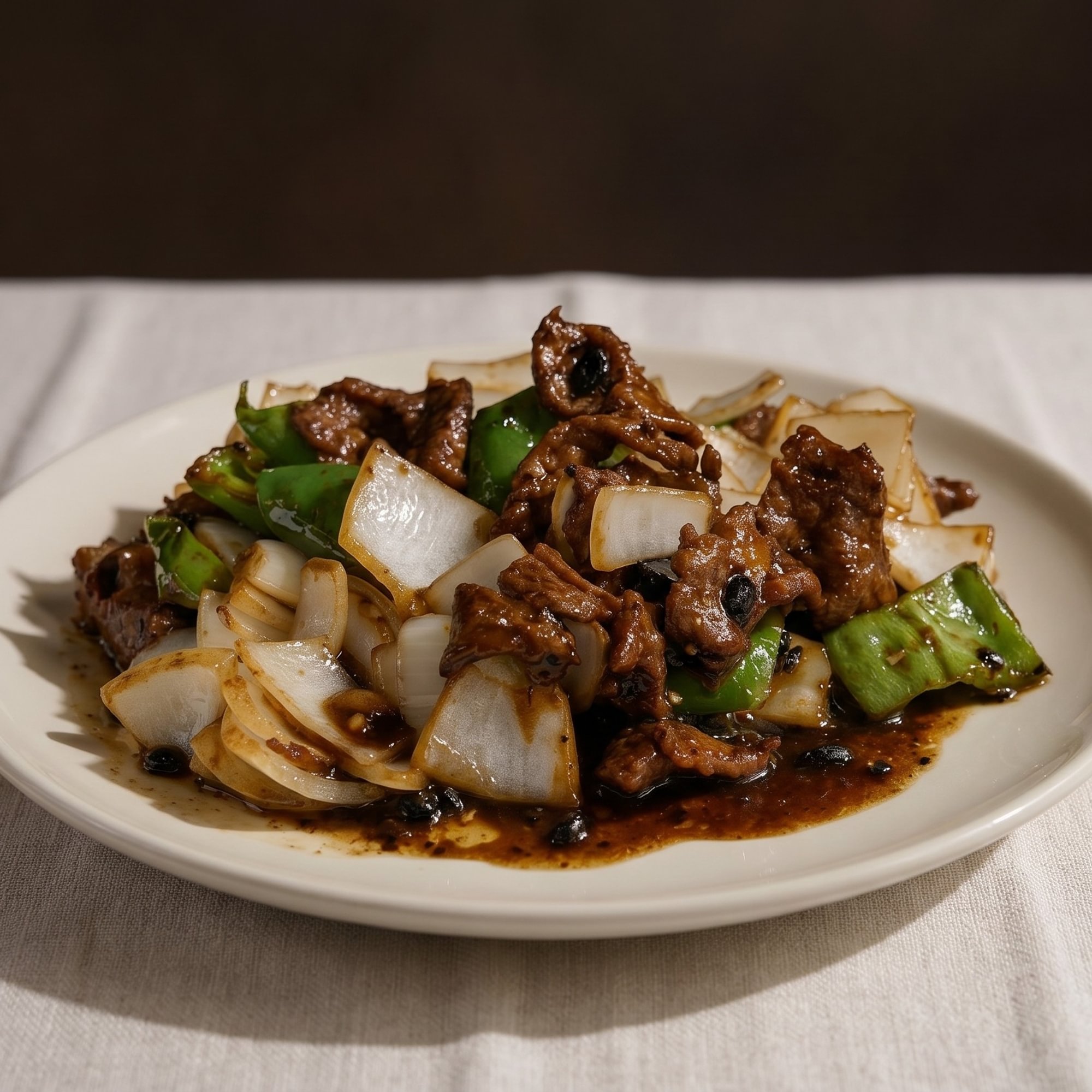 Stir-Fried Beef in Black Bean Sauce / 豆豉牛肉