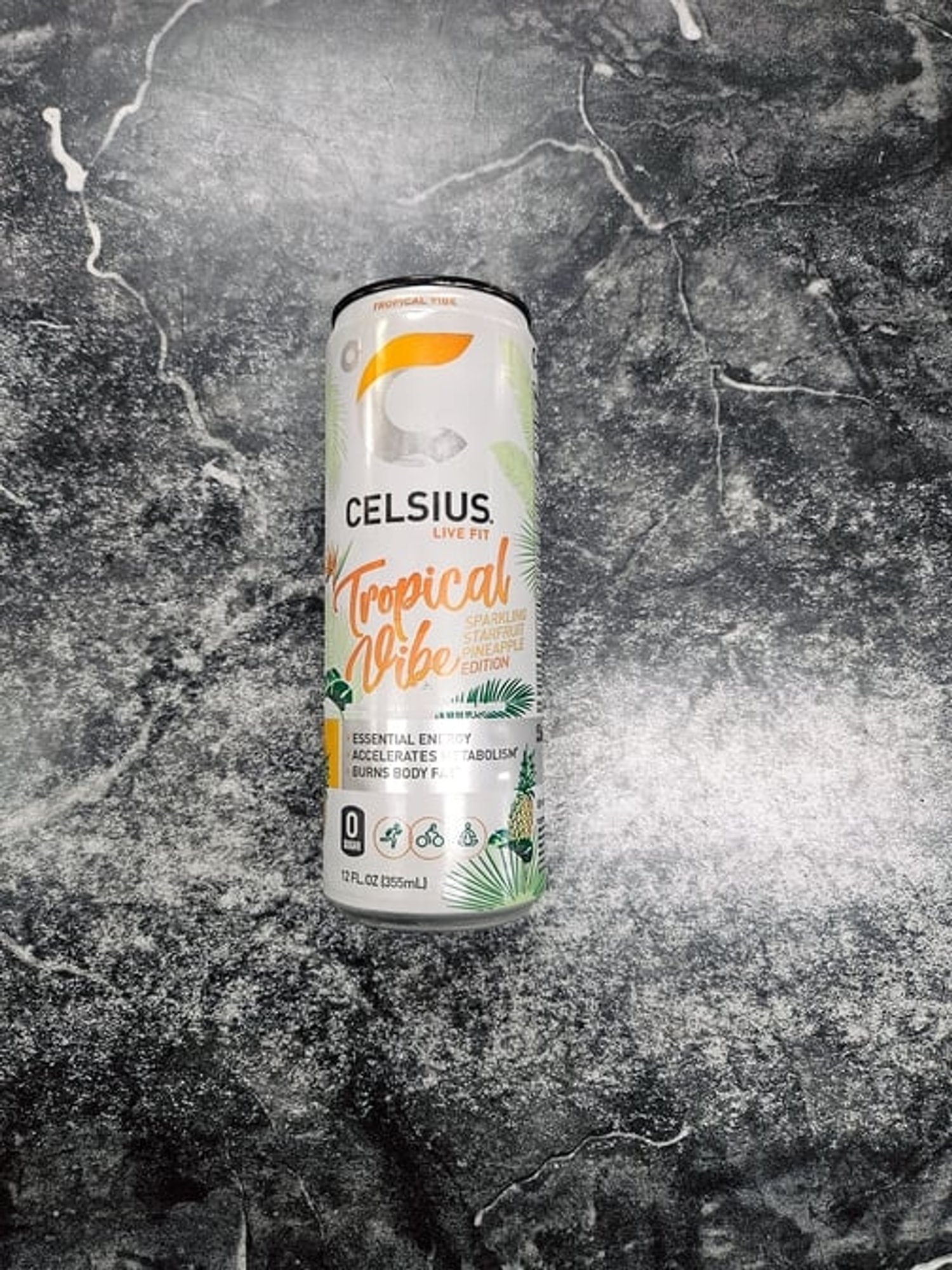 Celsius Tropical Vibe Sparkling Starfruit Pineapple 12 oz