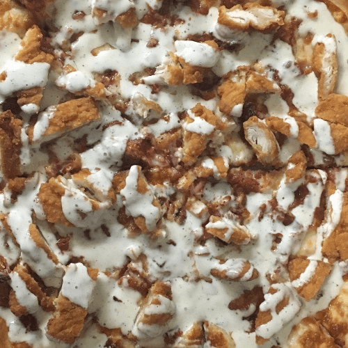 Chicken Bacon Ranch Pizza