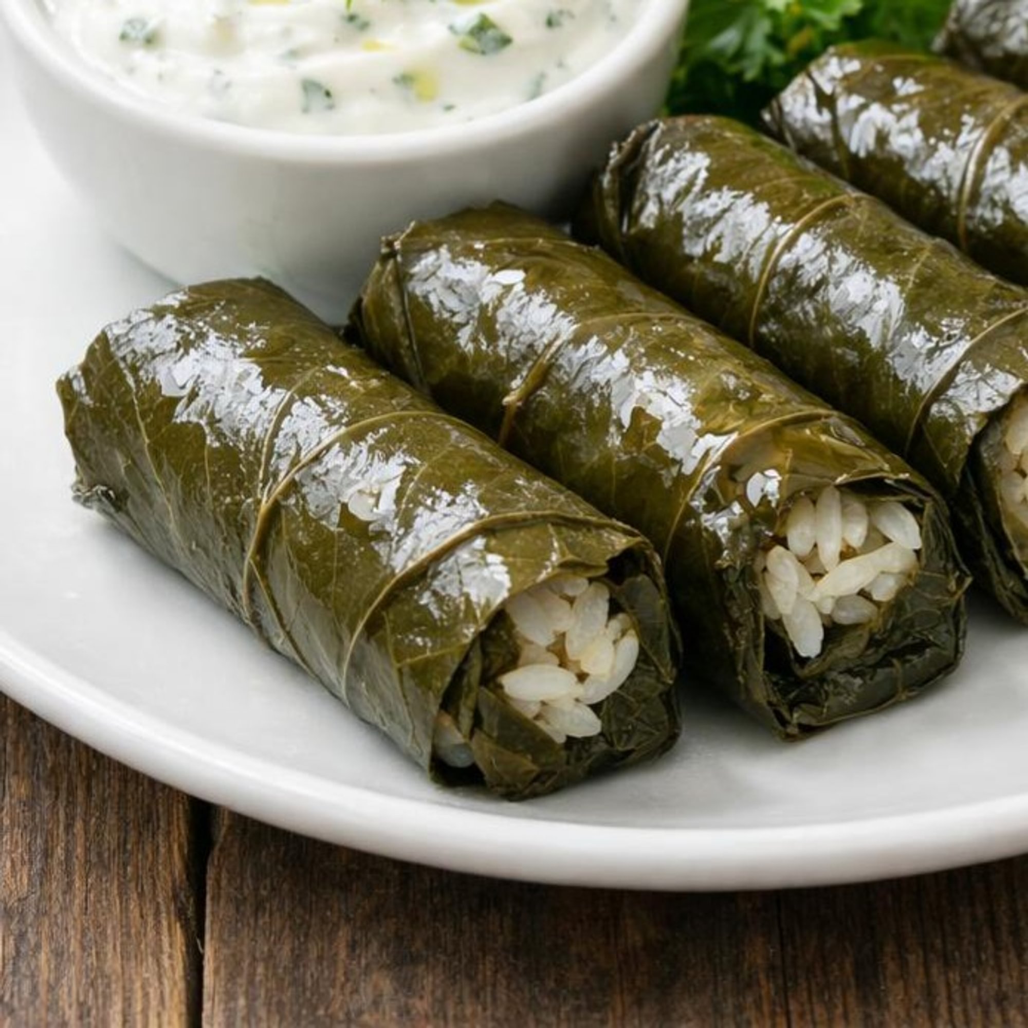 1\2 Order Grape Leaves