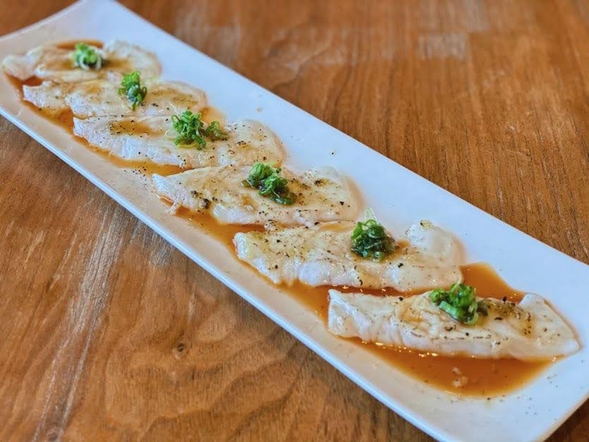 Halibut with Garlic (6pc)