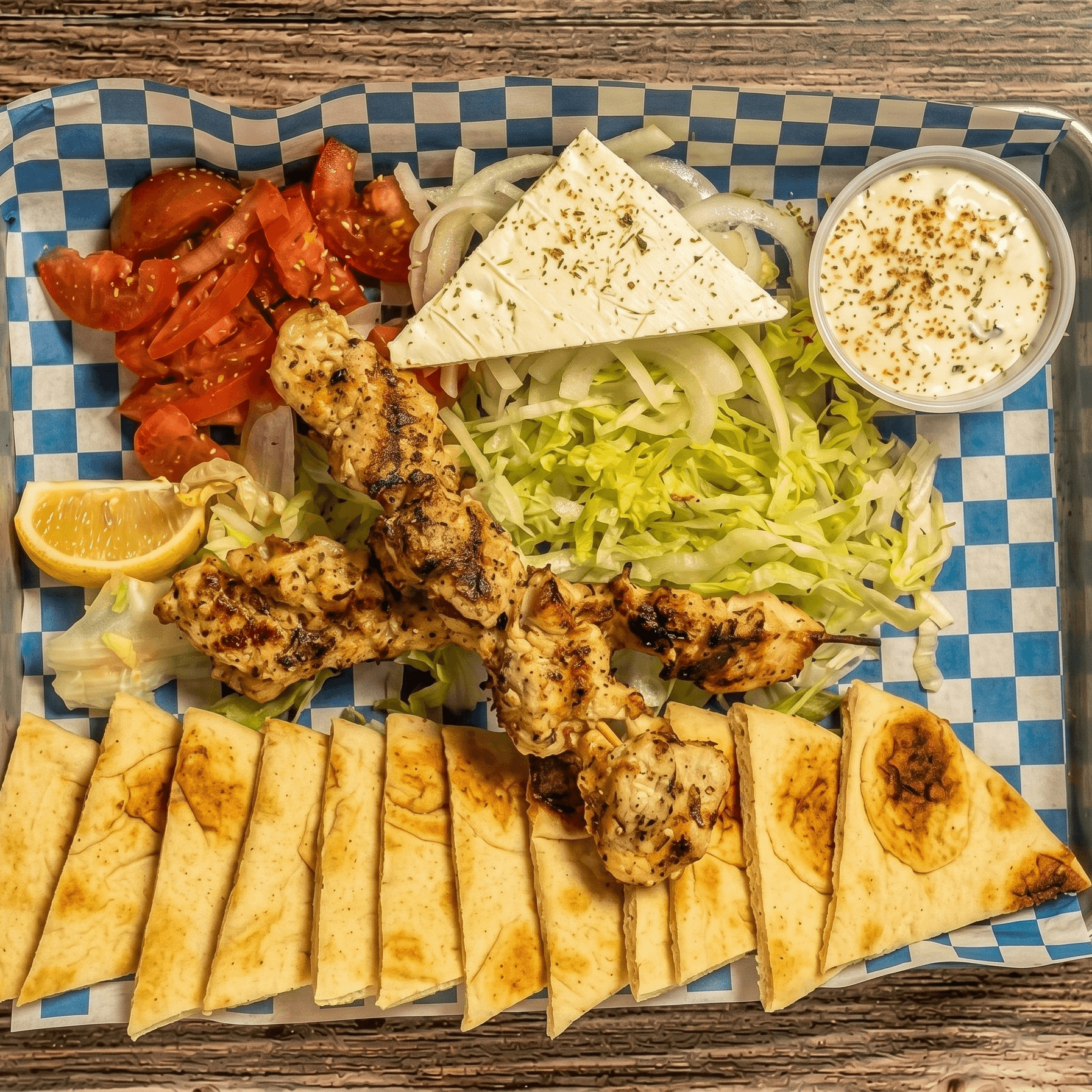 Chicken Souvlaki Plate