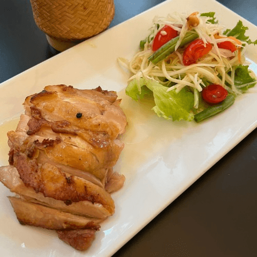 Thai BBQ Chicken & Papaya Salad