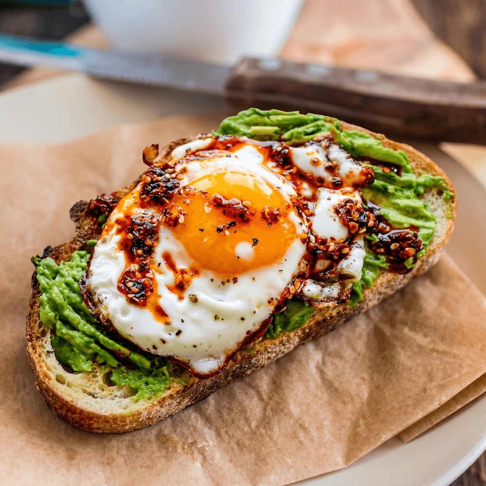 Avocado Toast with Hard-boiled Egg