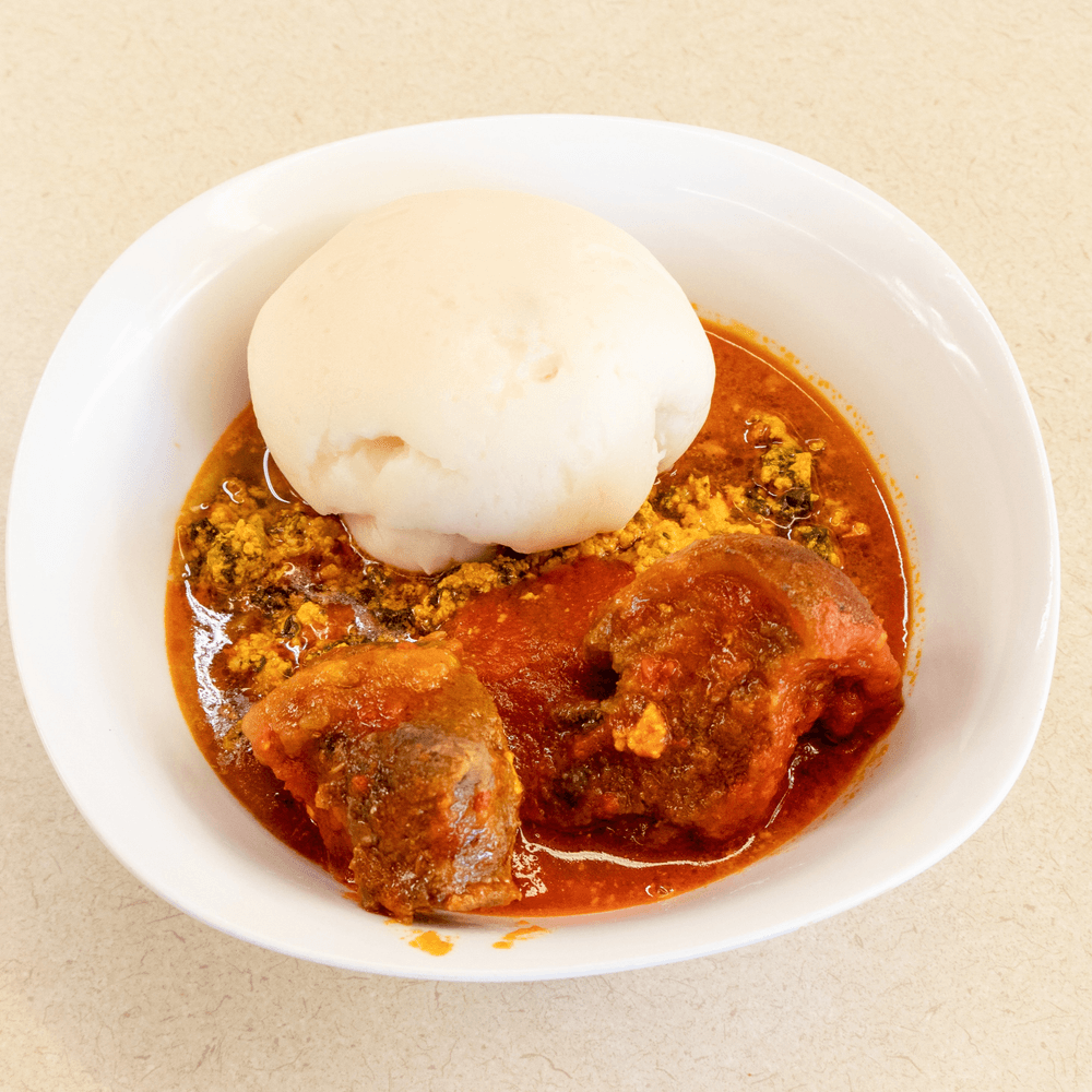 Fufu / Pounded Yam and Egusi