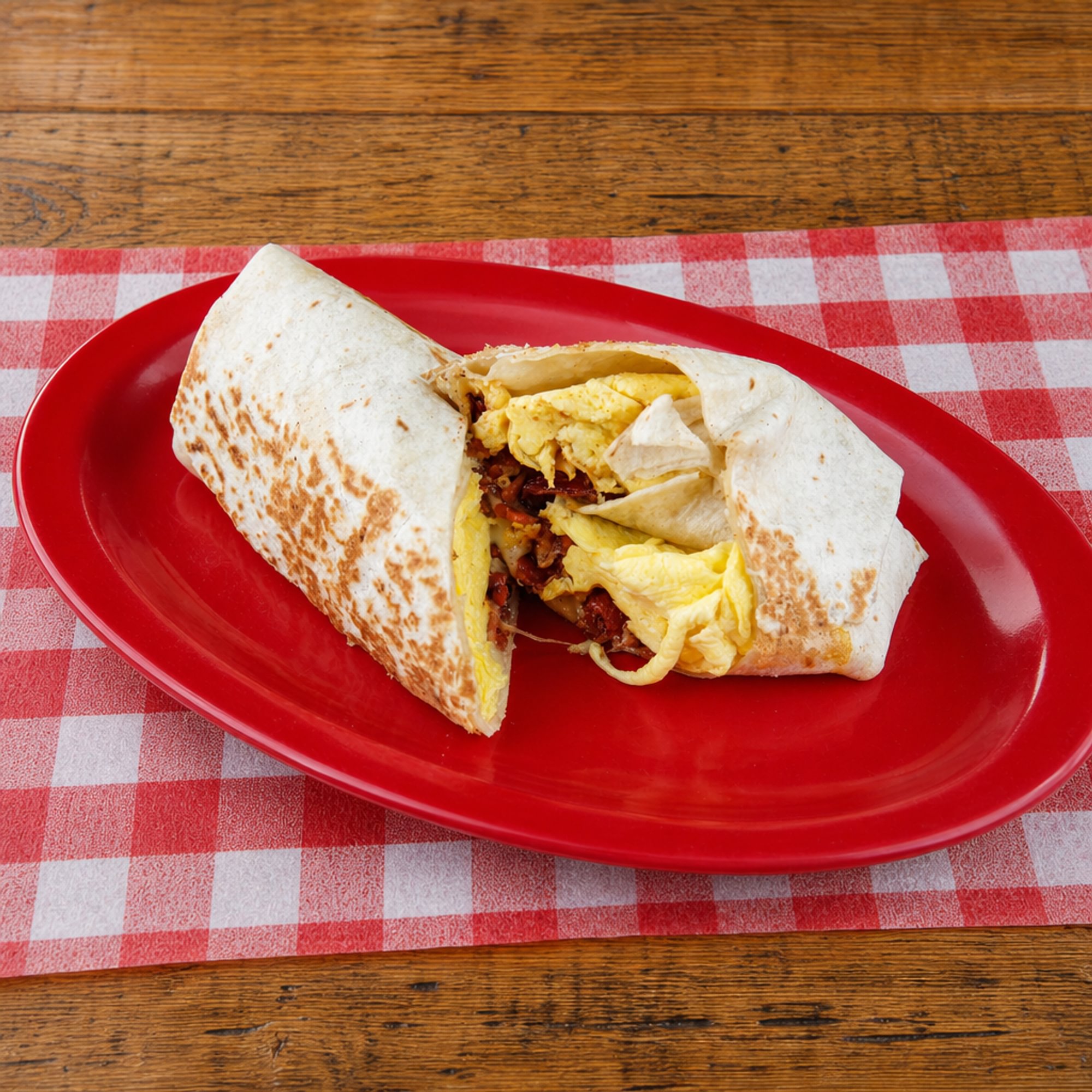 Cheesy Breakfast Wrap
