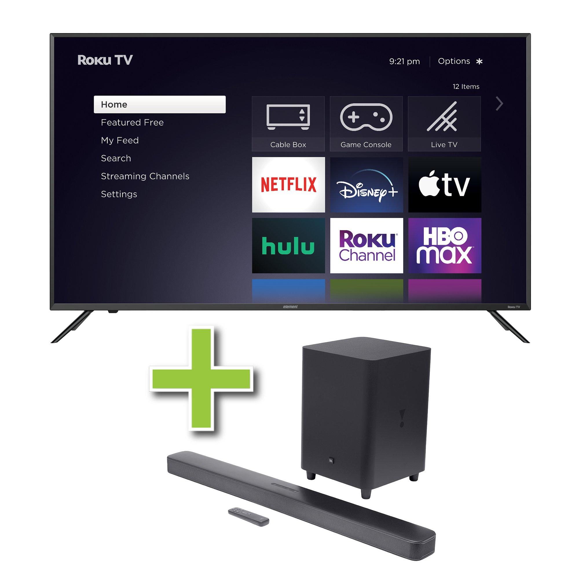 65" Element 4K Ultra HD Smart TV & JBL 5.1 ch Soundbar