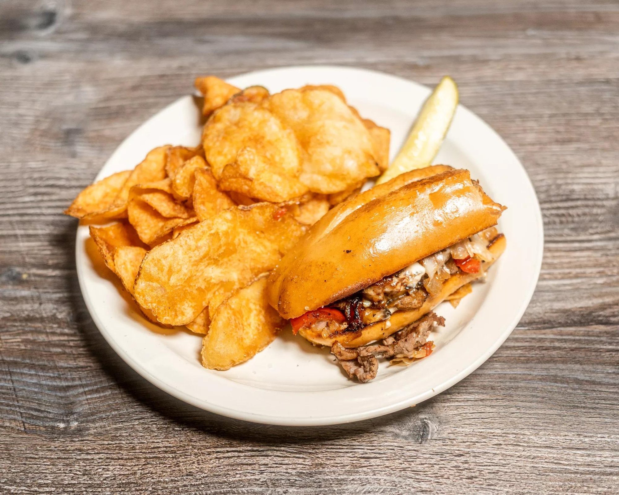 Philly Cheesesteak Sandwich Half