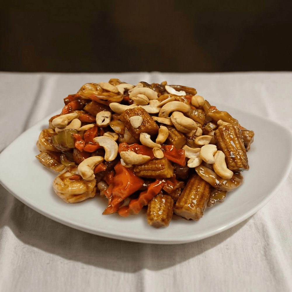 Fresh Jumbo Shrimp with Almond Ding