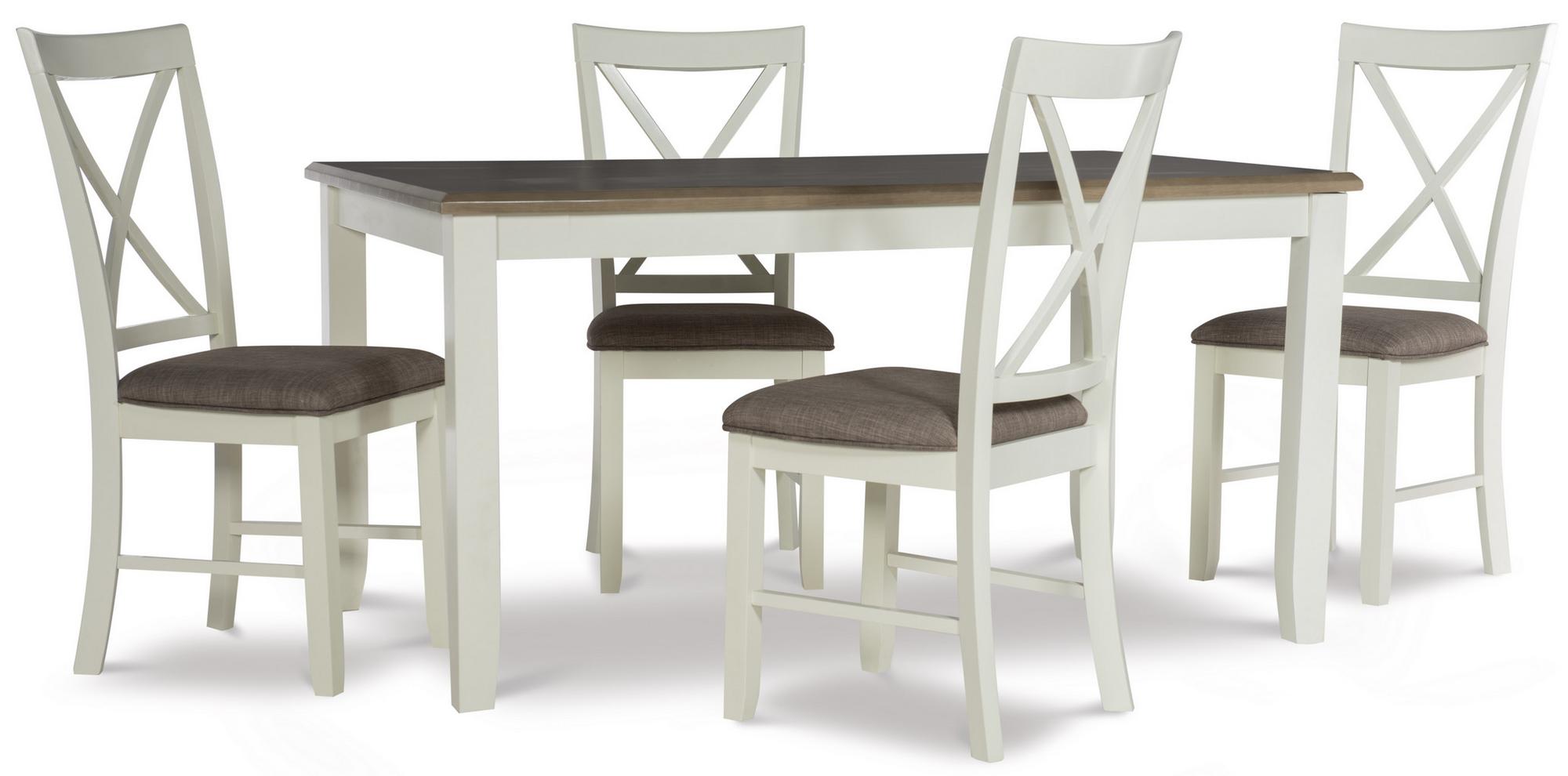 5-Piece Jane Taupe Dining Set