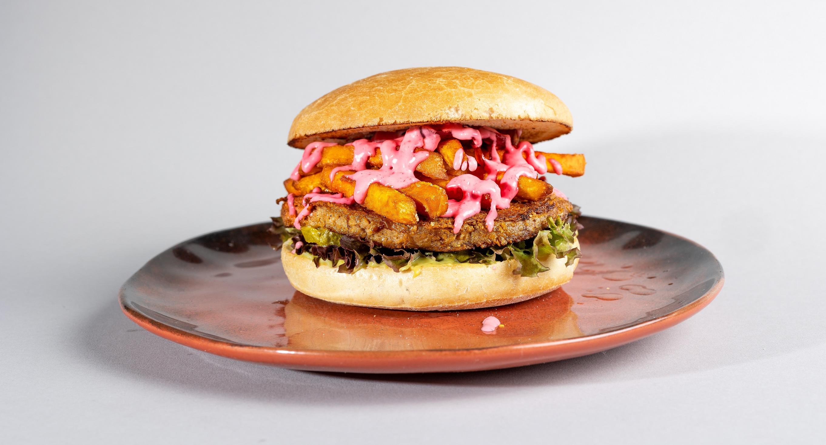 Vegetarian Beyond Meat Burger