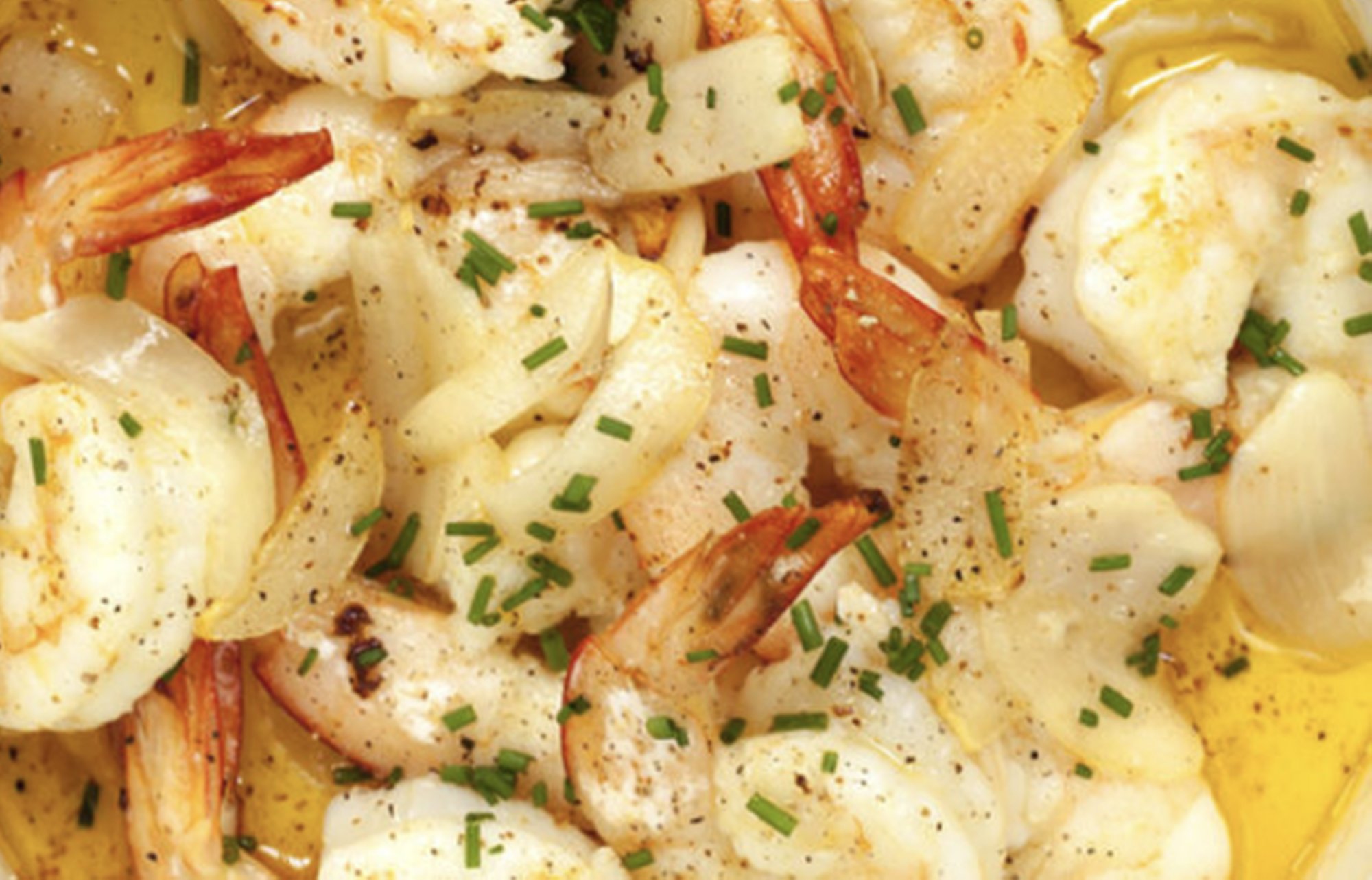 Shrimp & Chicken in Garlic Sauce Dinner