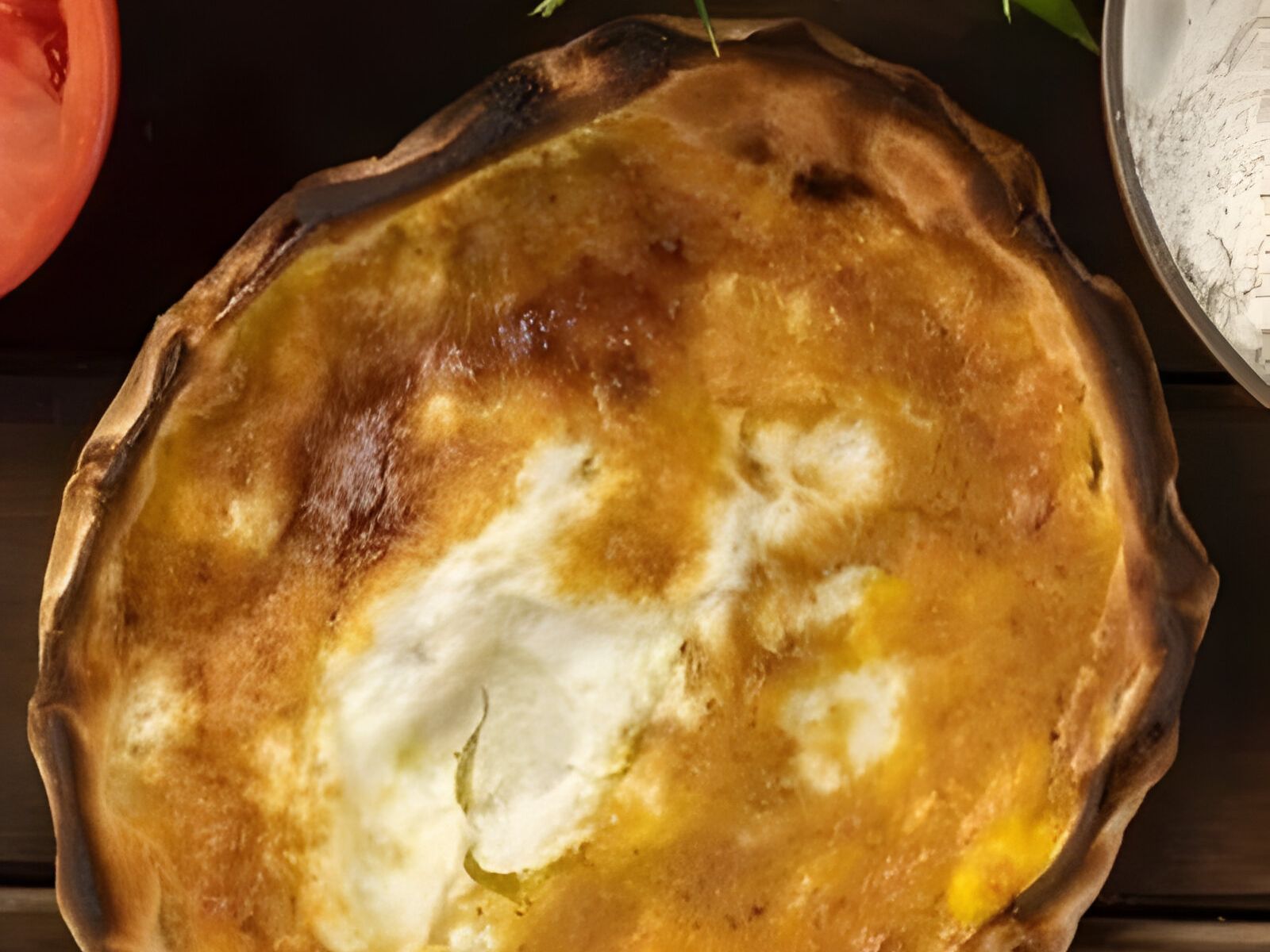 Eggs with Cheese - Flat Bread