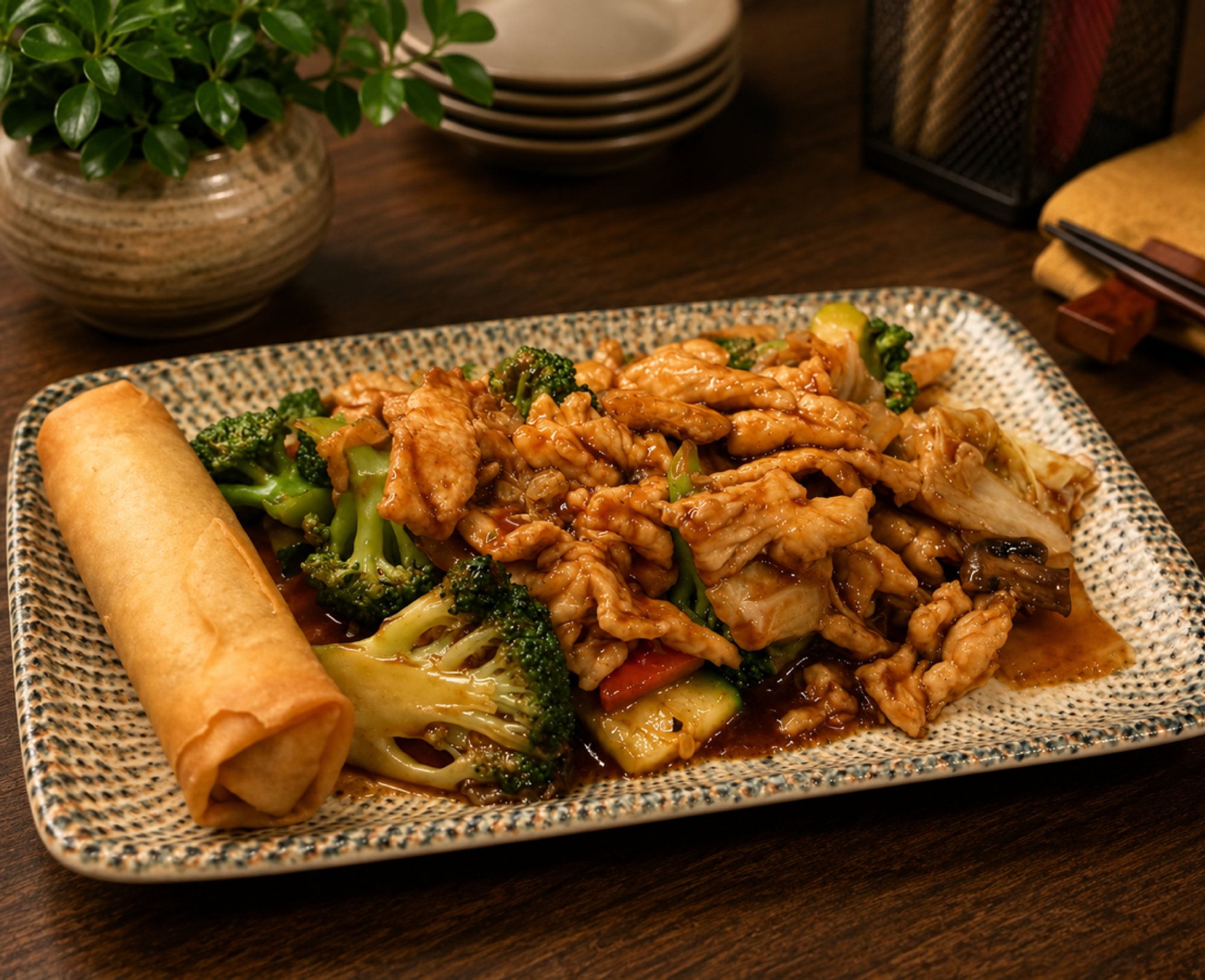 L Chicken with Vegetables 什锦鸡