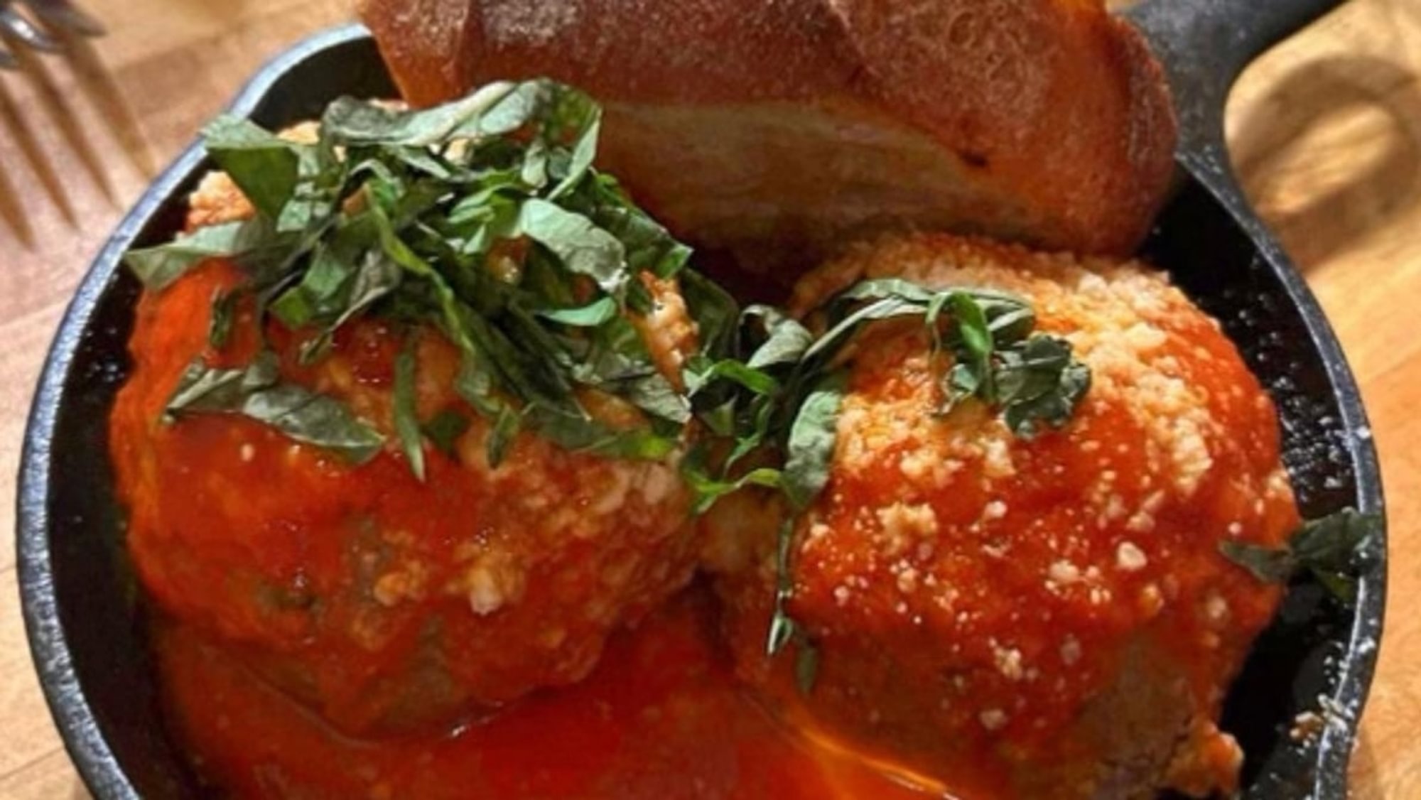 Fontina Stuffed Meatballs