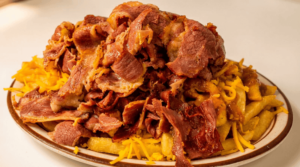 Chili Cheese Fries with Carne Asada or Pastrami
