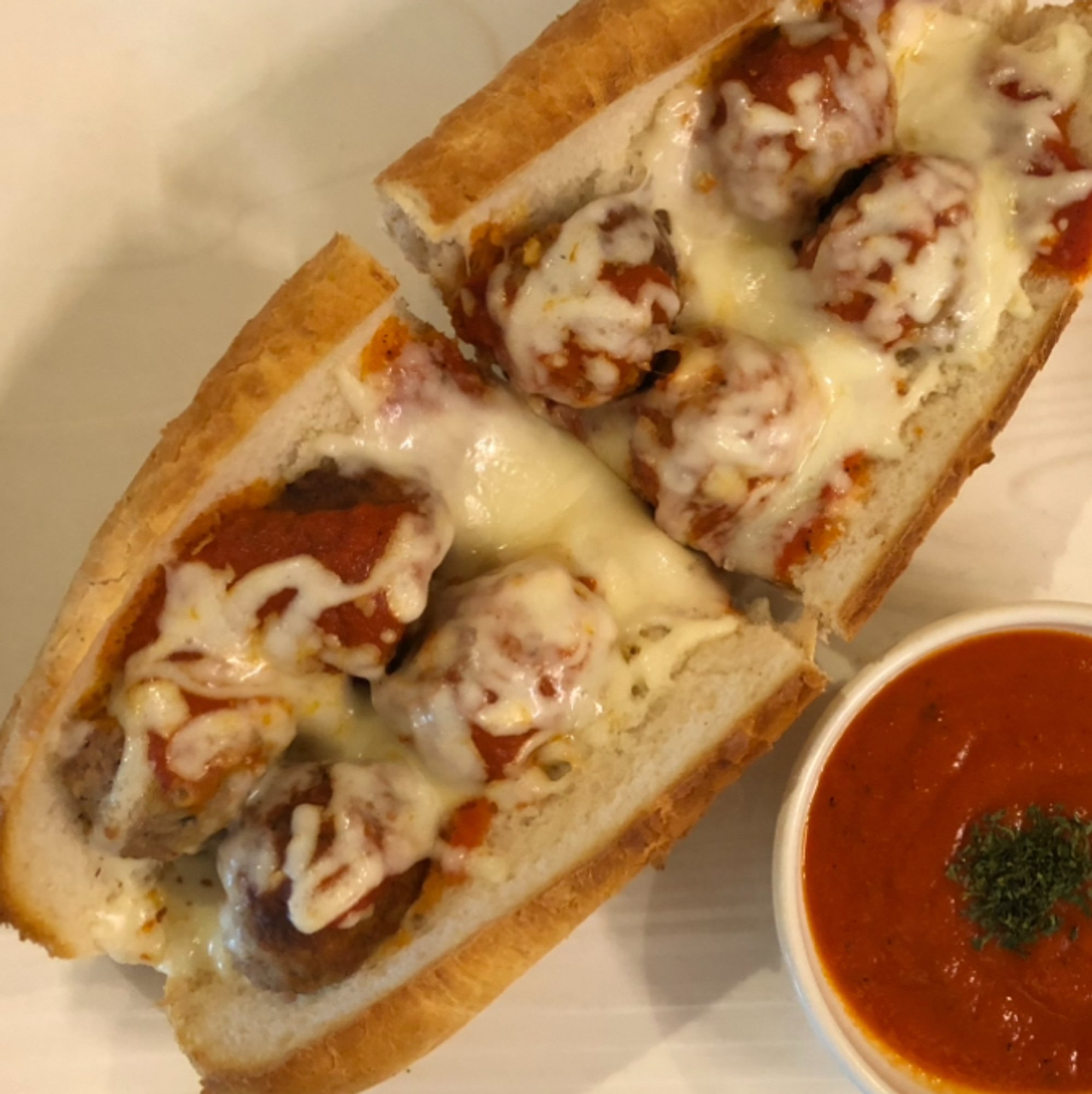 Meatball Parmigiana Sub