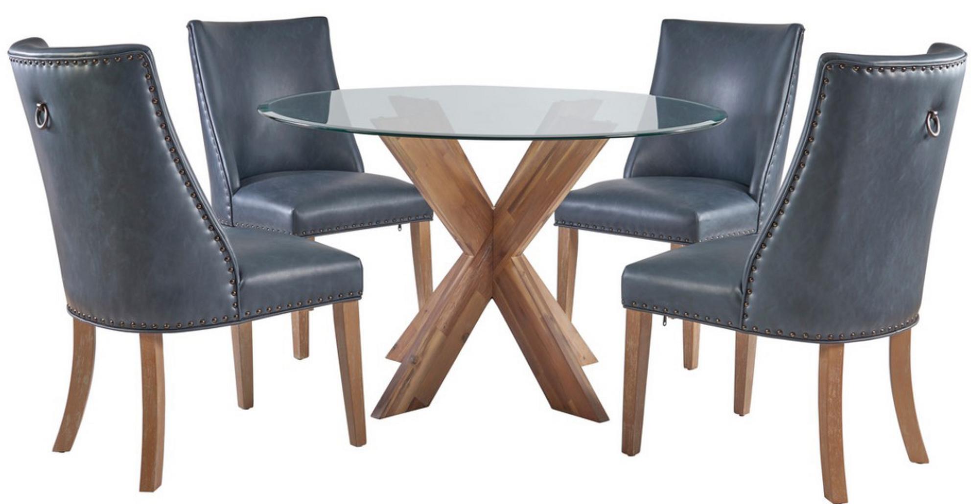 5-Piece Auden Navy Dining Set
